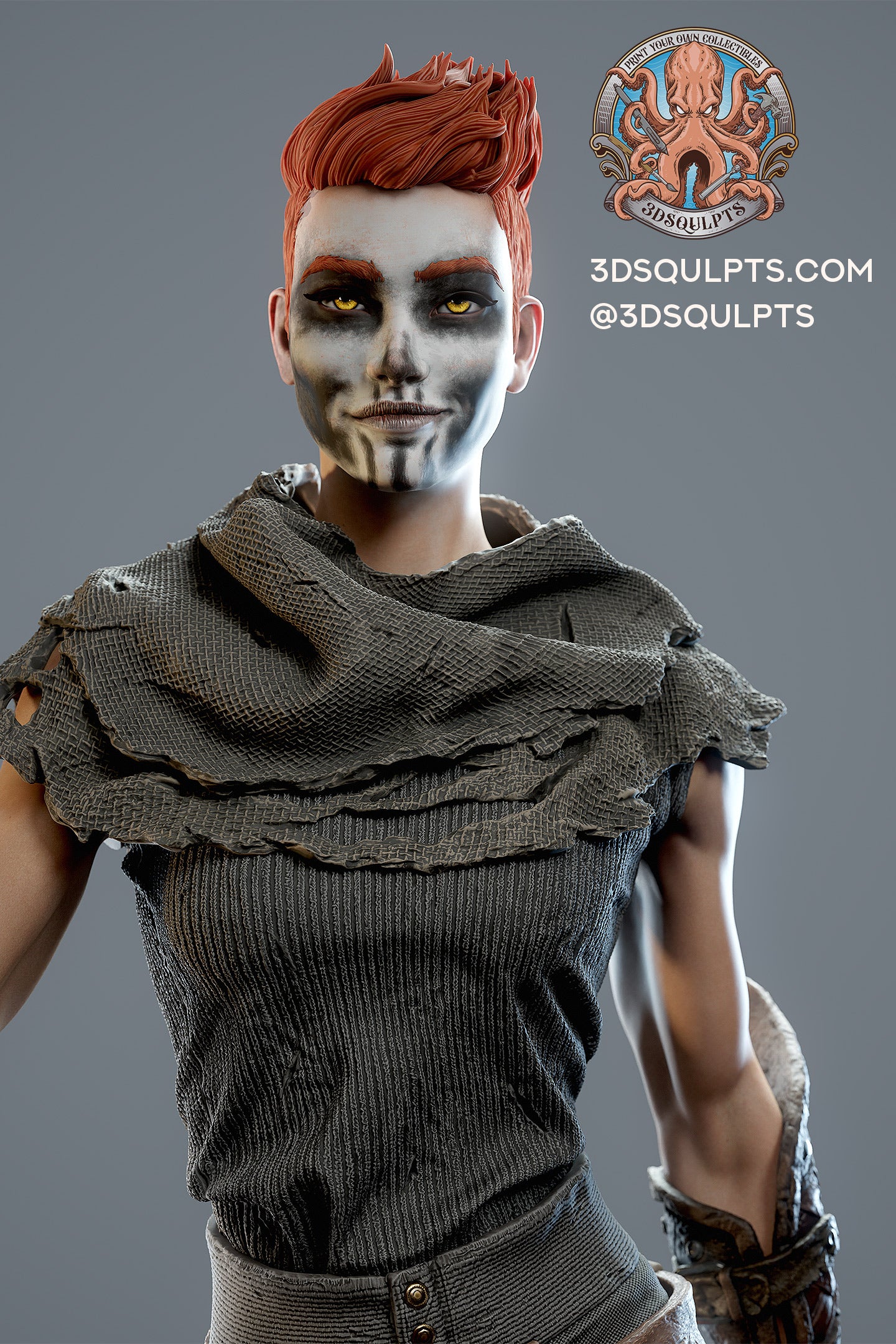 Gideon from The Locked Tomb by 3dsqulpts | High Quality Resin Print | Painted Commissions available!