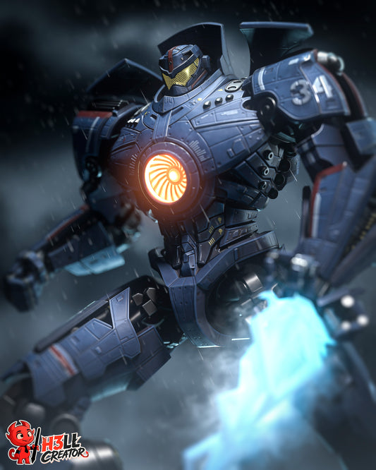 Gypsy Danger by h3ll creator | High Quality Resin Print | Painted Commissions available!