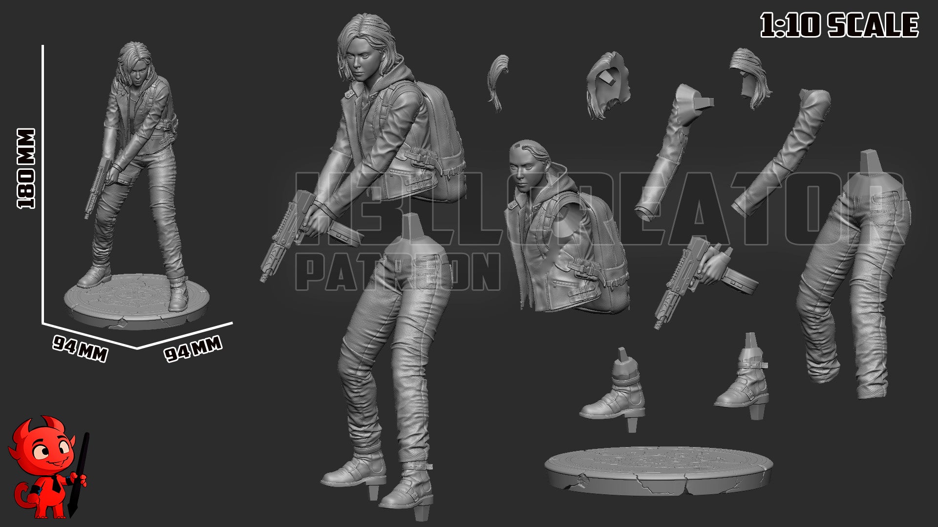 Grace Ashcroft from Resident Evil by h3ll creator | High Quality Resin Print | Painted Commissions available! - Sephiknot