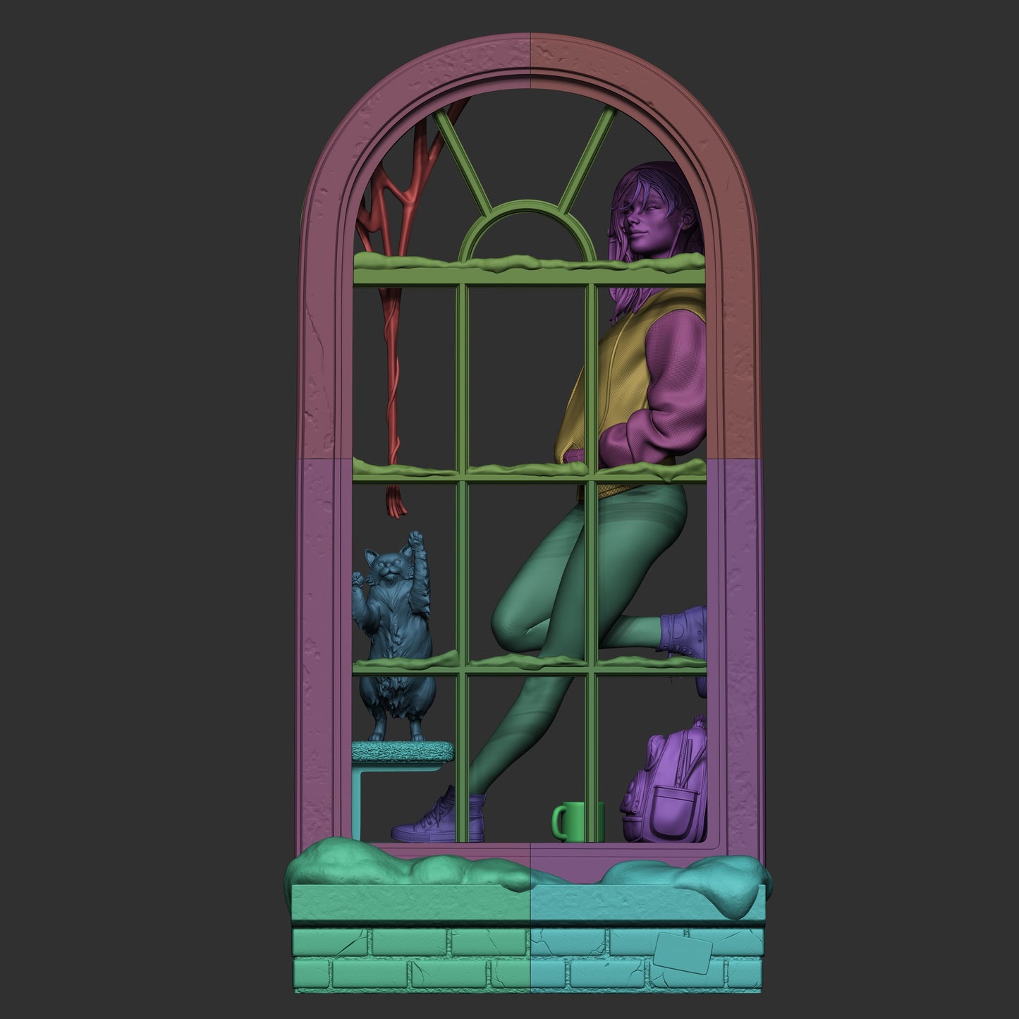 Spider Gwen from Marvel by CA3D | High Quality Resin Print | Painted Commissions available!