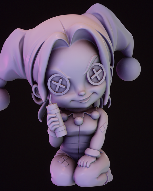 Plush Harley by Skullpture | High Quality Resin Print | Painted Commissions available!