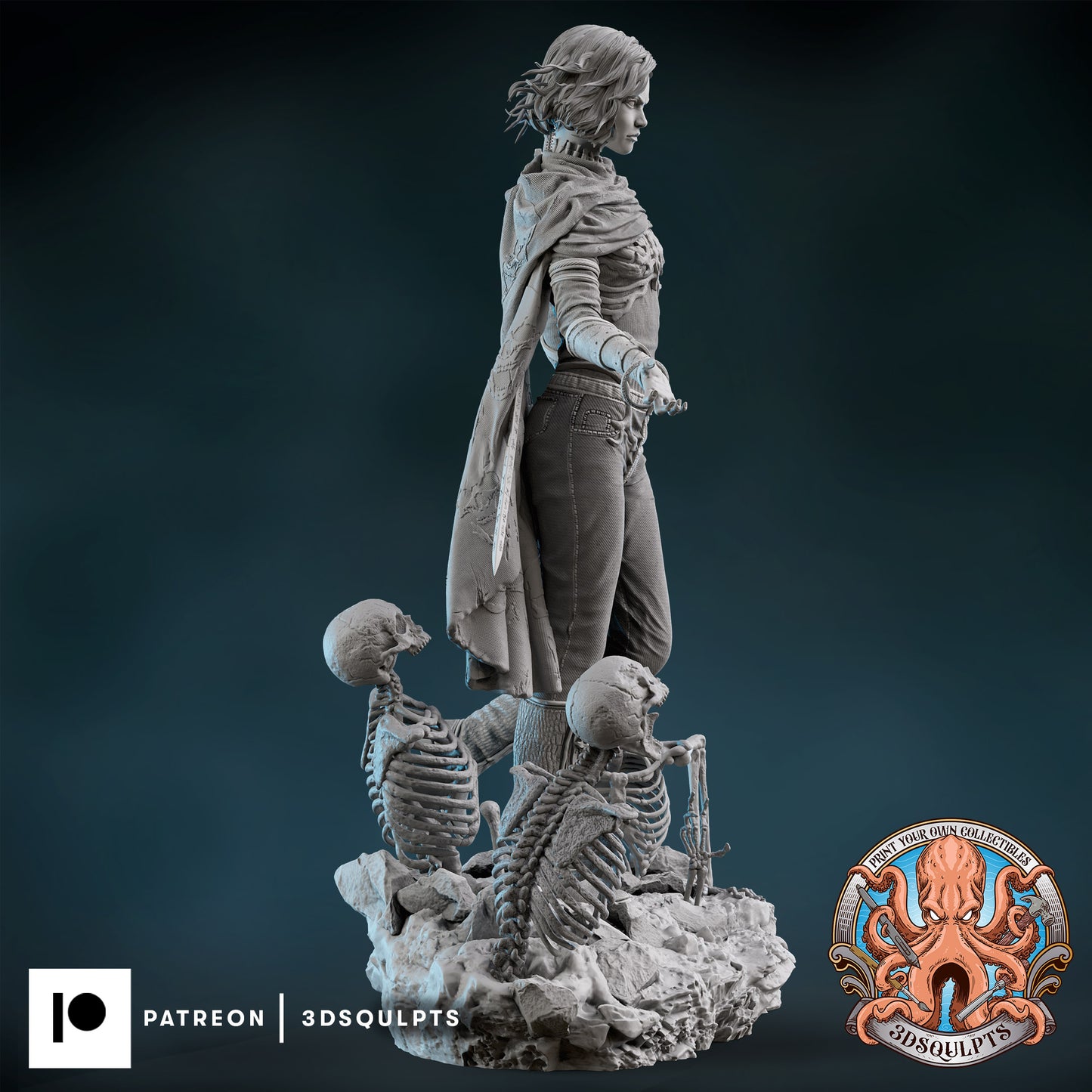 Harrow from The Locked Tomb by 3dsqulpts | High Quality Resin Print | Painted Commissions available!