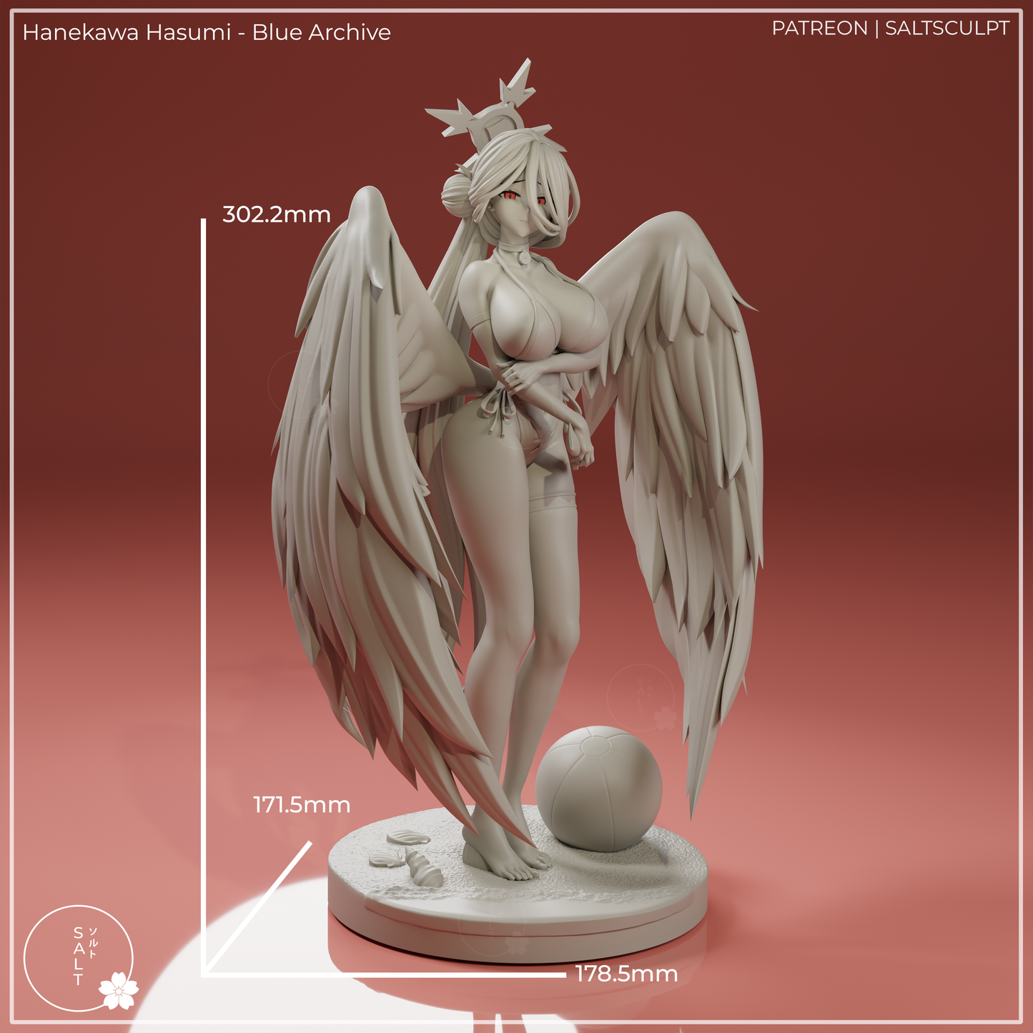 Hanekawa by SaltSculpts | High Quality Resin Print | Painted Commissions available!
