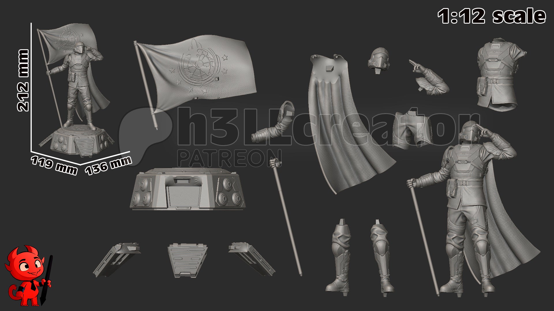 Helldiver Garage Kit | Fanmade Model by h3llCreator | Helldivers 2 | 3D Printed - Sephiknot