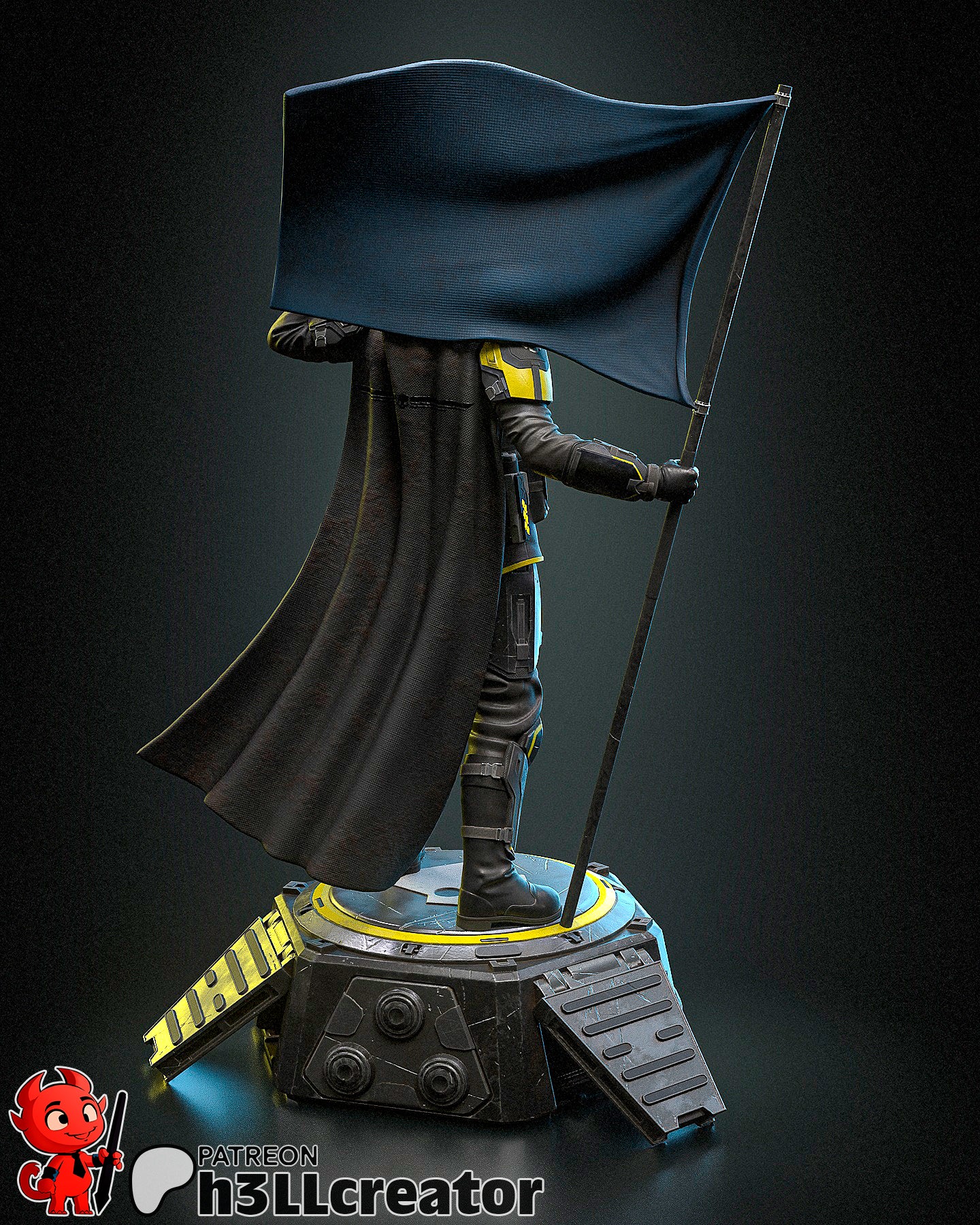 Helldiver Garage Kit | Fanmade Model by h3llCreator | Helldivers 2 | 3D Printed - Sephiknot