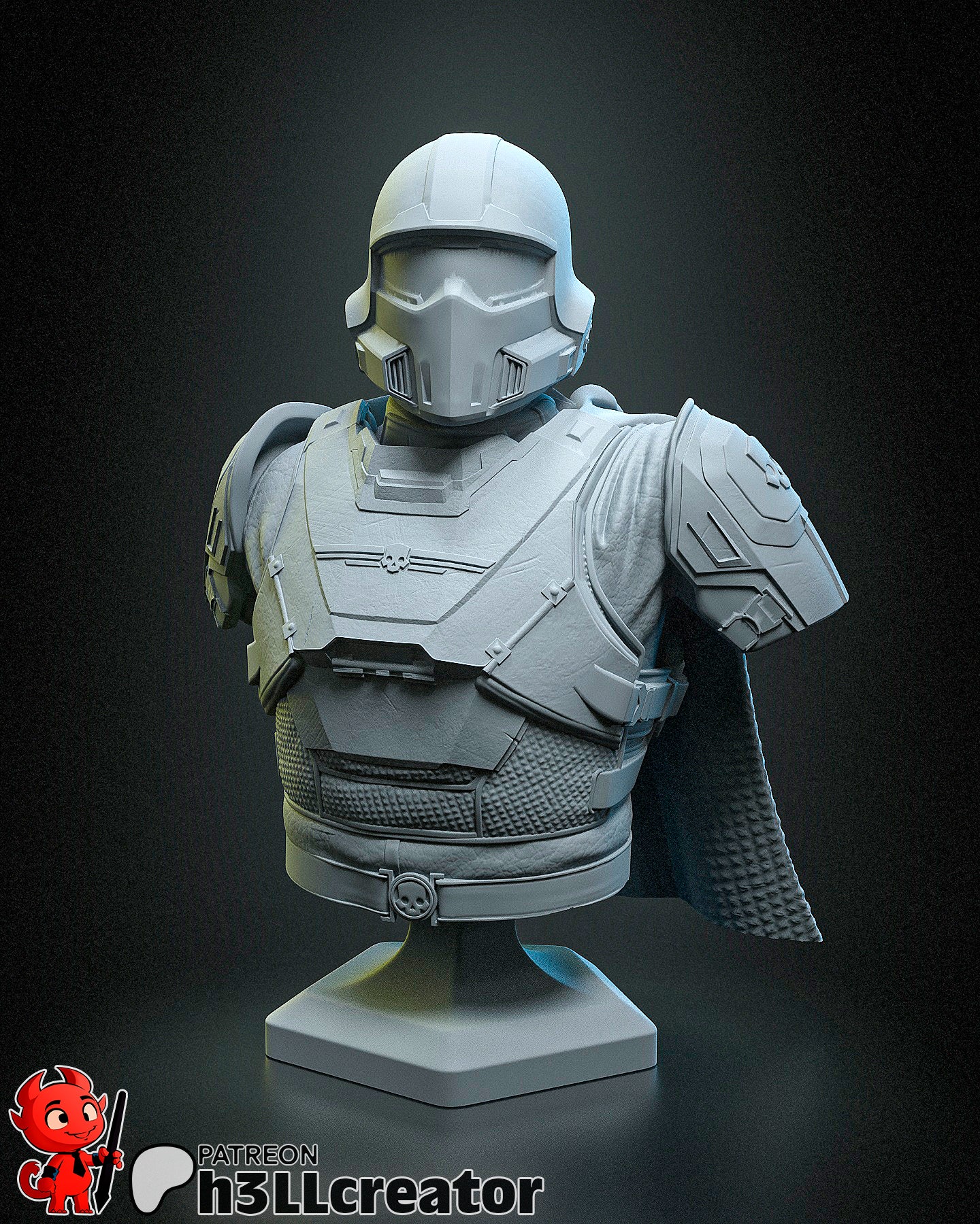 Helldiver Garage Kit | Fanmade Model by h3llCreator | Helldivers 2 | 3D Printed - Sephiknot