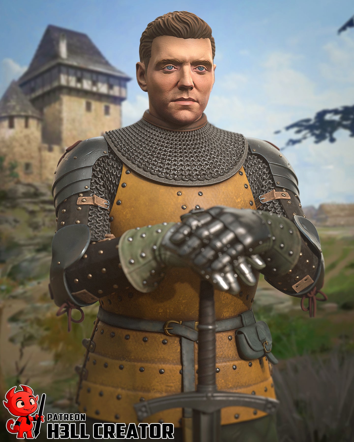 Henry Garage Kit | Fanmade Model by h3llCreator | Hero of Bohemia | 3D Printed - Sephiknot