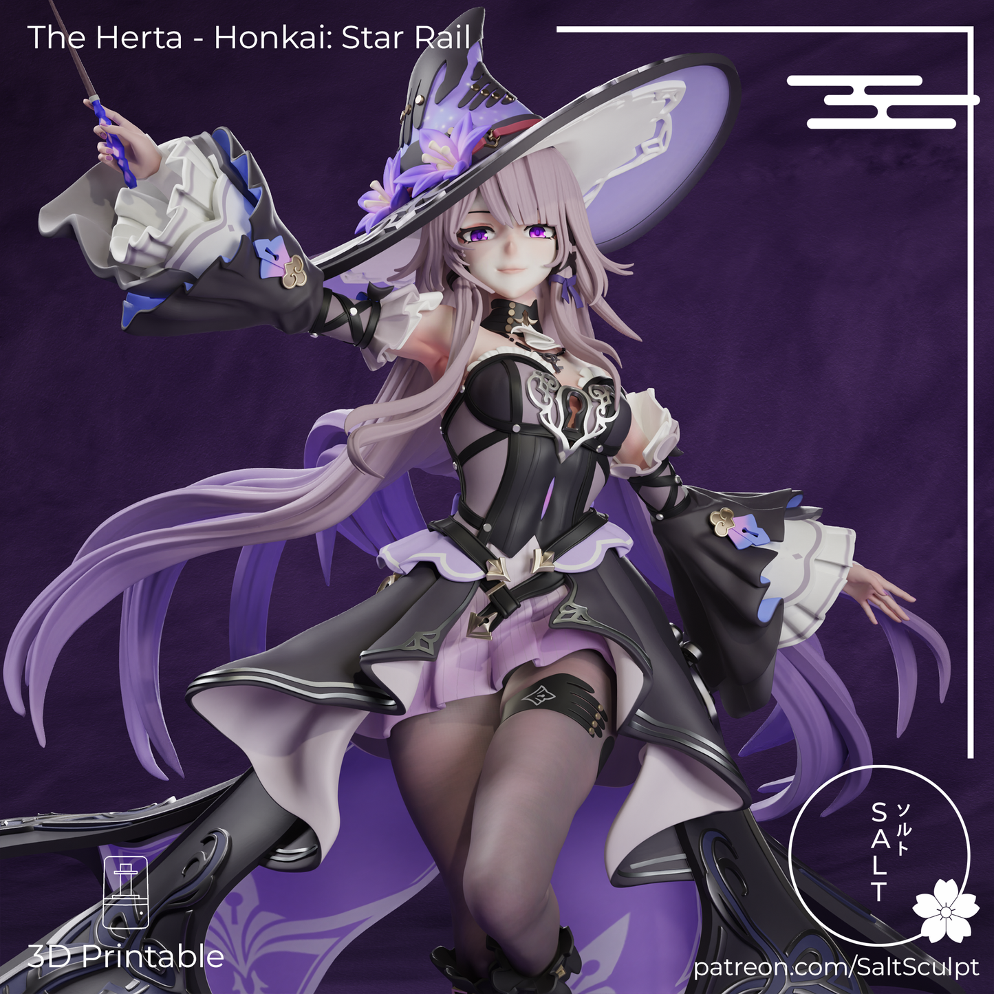 The Herta from Honkai Star Rail by SaltSculpts | High Quality Resin Print | Painted Commissions available! - Sephiknot
