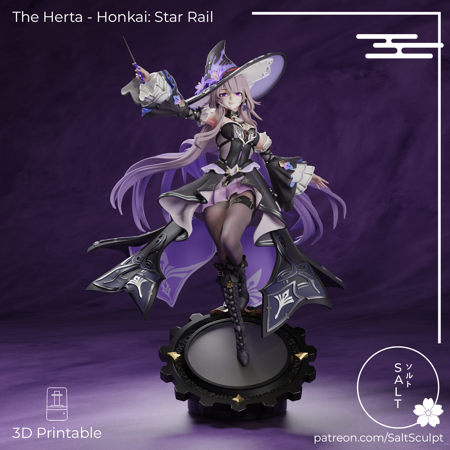 The Herta from Honkai Star Rail by SaltSculpts | High Quality Resin Print | Painted Commissions available! - Sephiknot