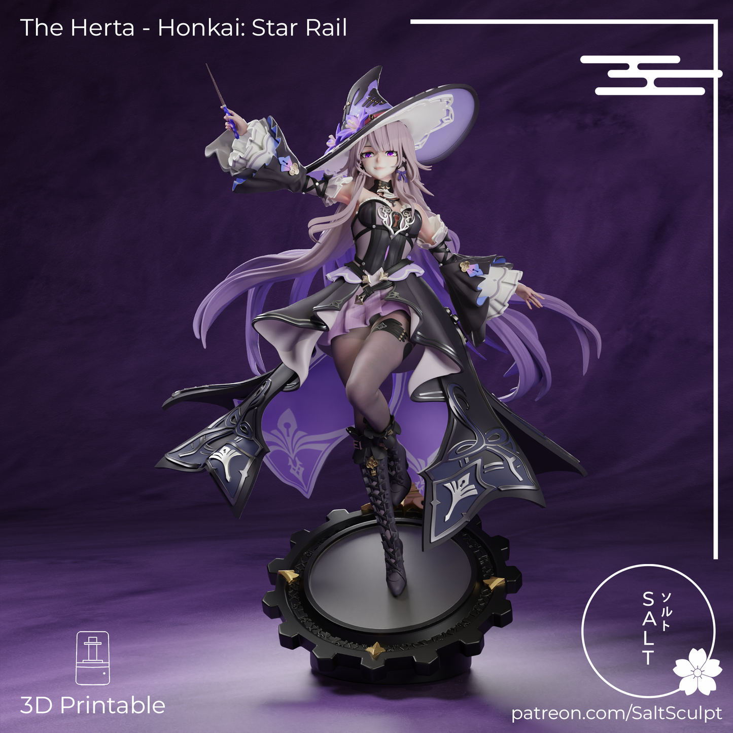 The Herta from Honkai Star Rail by SaltSculpts | High Quality Resin Print | Painted Commissions available! - Sephiknot