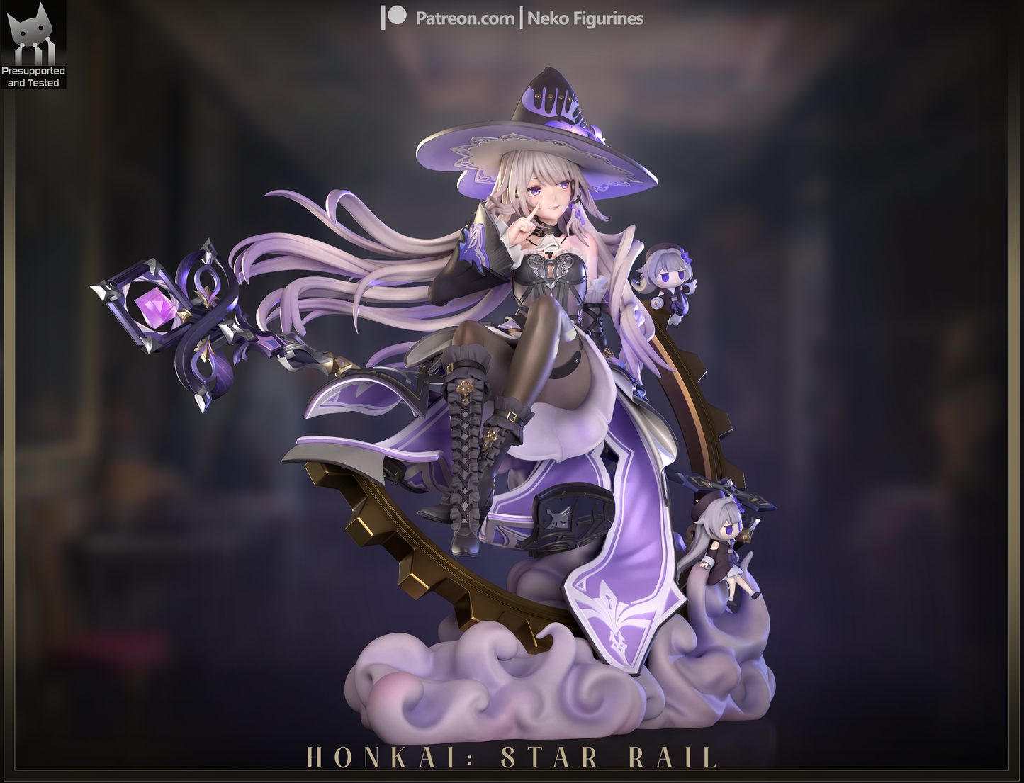 Herta from Honkai Star Rail by Neko Figurines | High Quality Resin Print | Painted Commissions available!