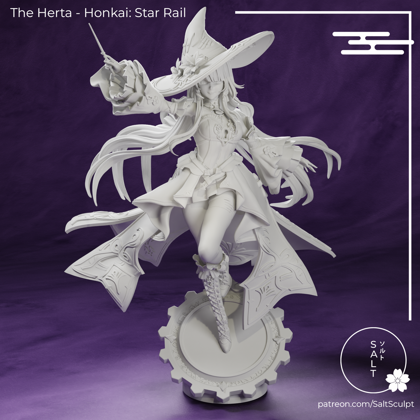 The Herta from Honkai Star Rail by SaltSculpts | High Quality Resin Print | Painted Commissions available! - Sephiknot