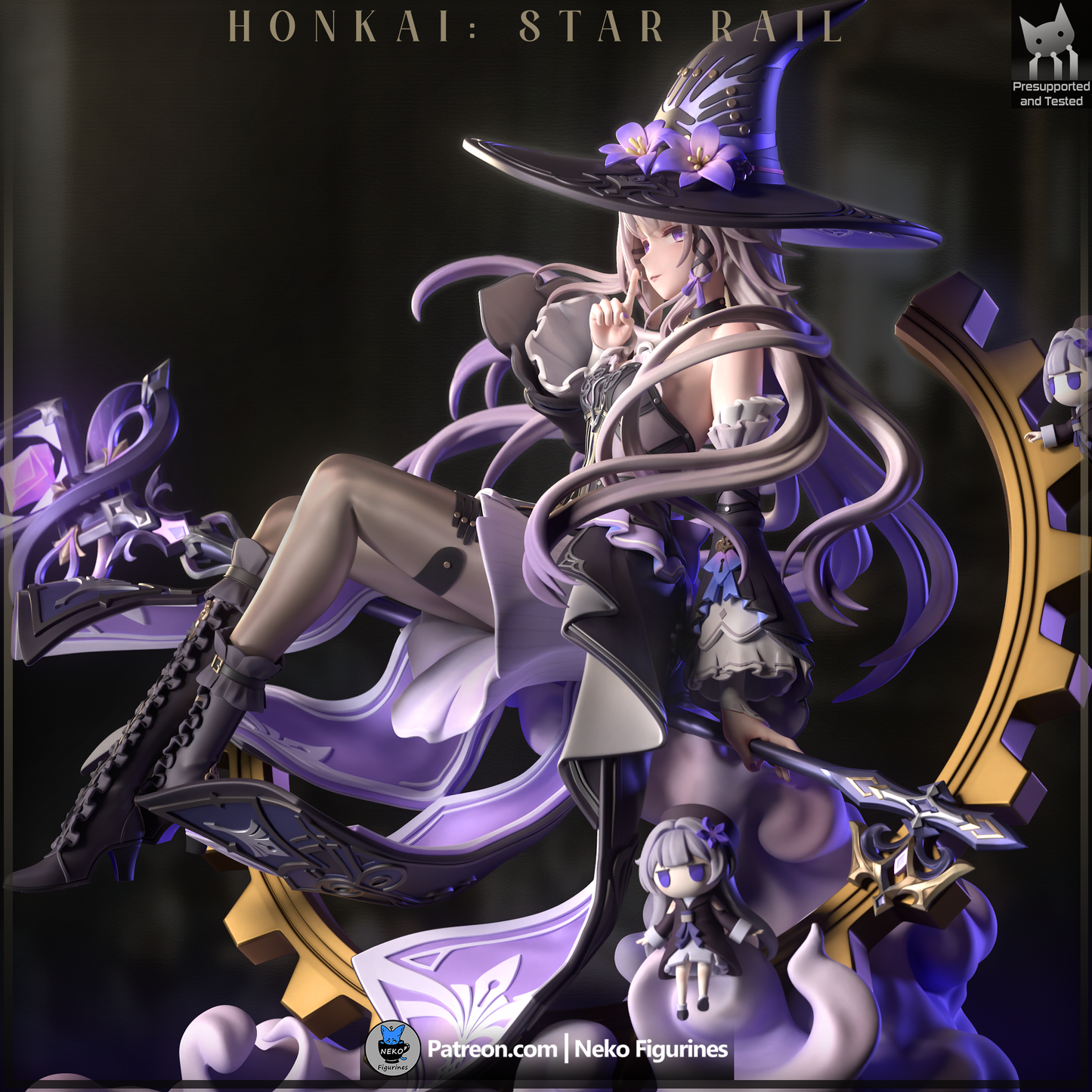 Herta from Honkai Star Rail by Neko Figurines | High Quality Resin Print | Painted Commissions available!