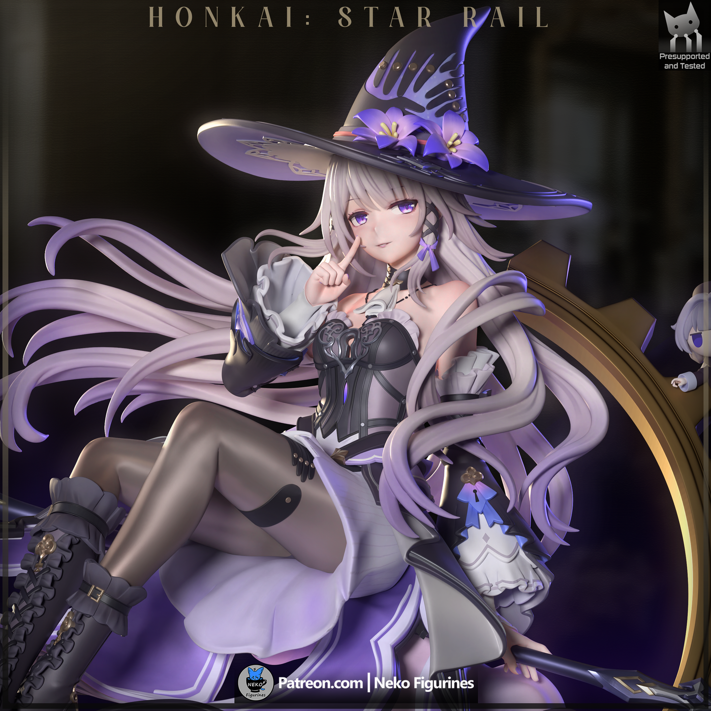 Herta from Honkai Star Rail by Neko Figurines | High Quality Resin Print | Painted Commissions available!