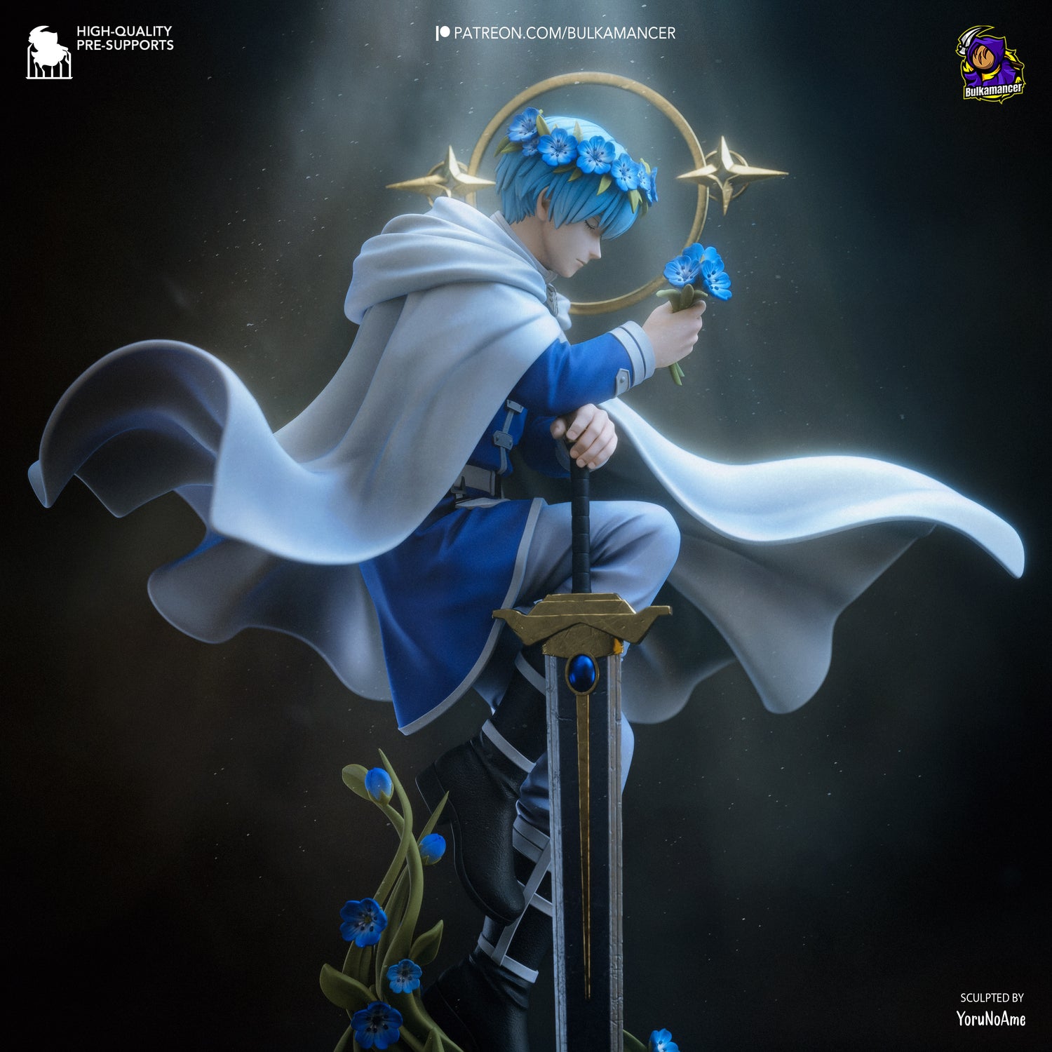Himmel from Frieren by Bulkamancer | High Quality Resin Print | Painted Commissions available! - Sephiknot
