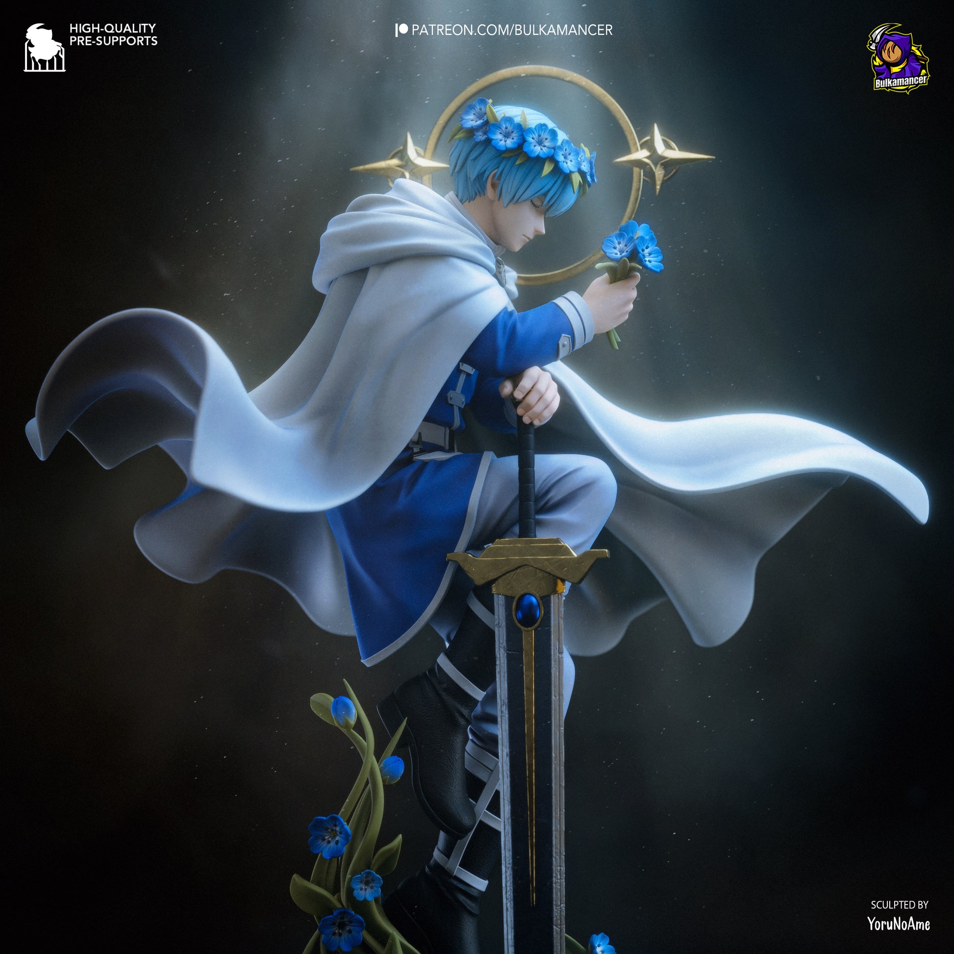 Himmel from Frieren by Bulkamancer | High Quality Resin Print | Painted Commissions available! - Sephiknot