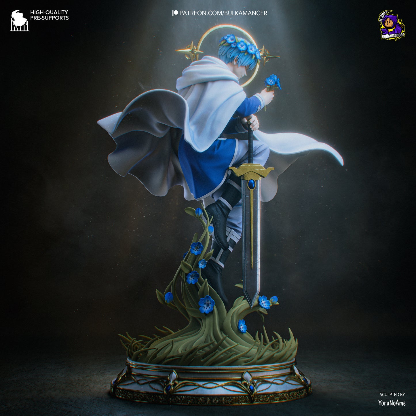 Himmel from Frieren by Bulkamancer | High Quality Resin Print | Painted Commissions available! - Sephiknot