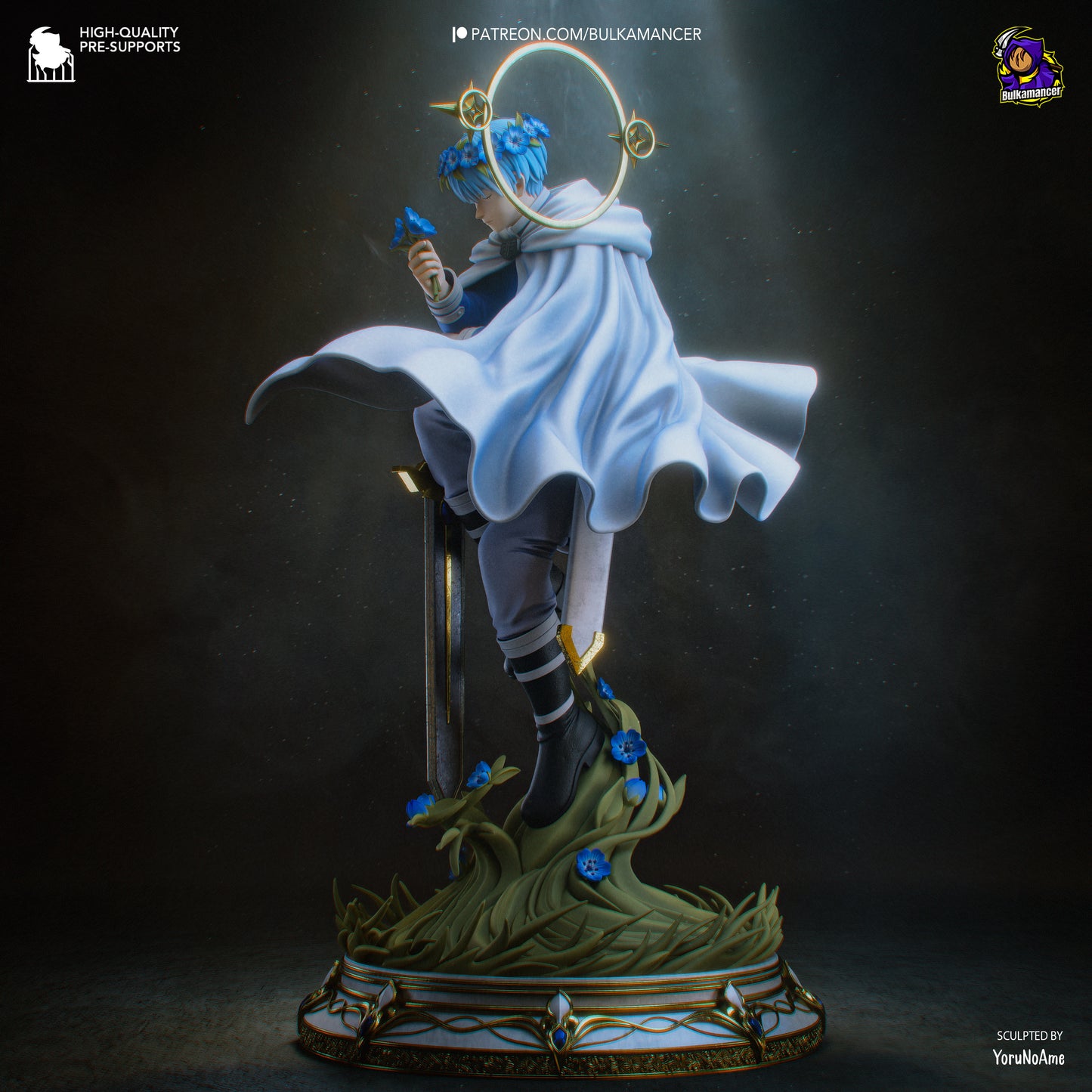 Himmel from Frieren by Bulkamancer | High Quality Resin Print | Painted Commissions available! - Sephiknot