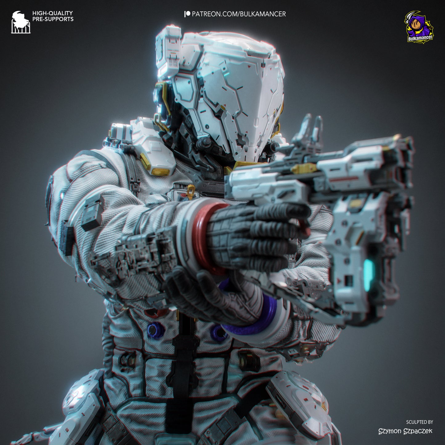 Hugh from Pragmata by Bulkamancer | High Quality Resin Print | Painted Commissions available! - Sephiknot