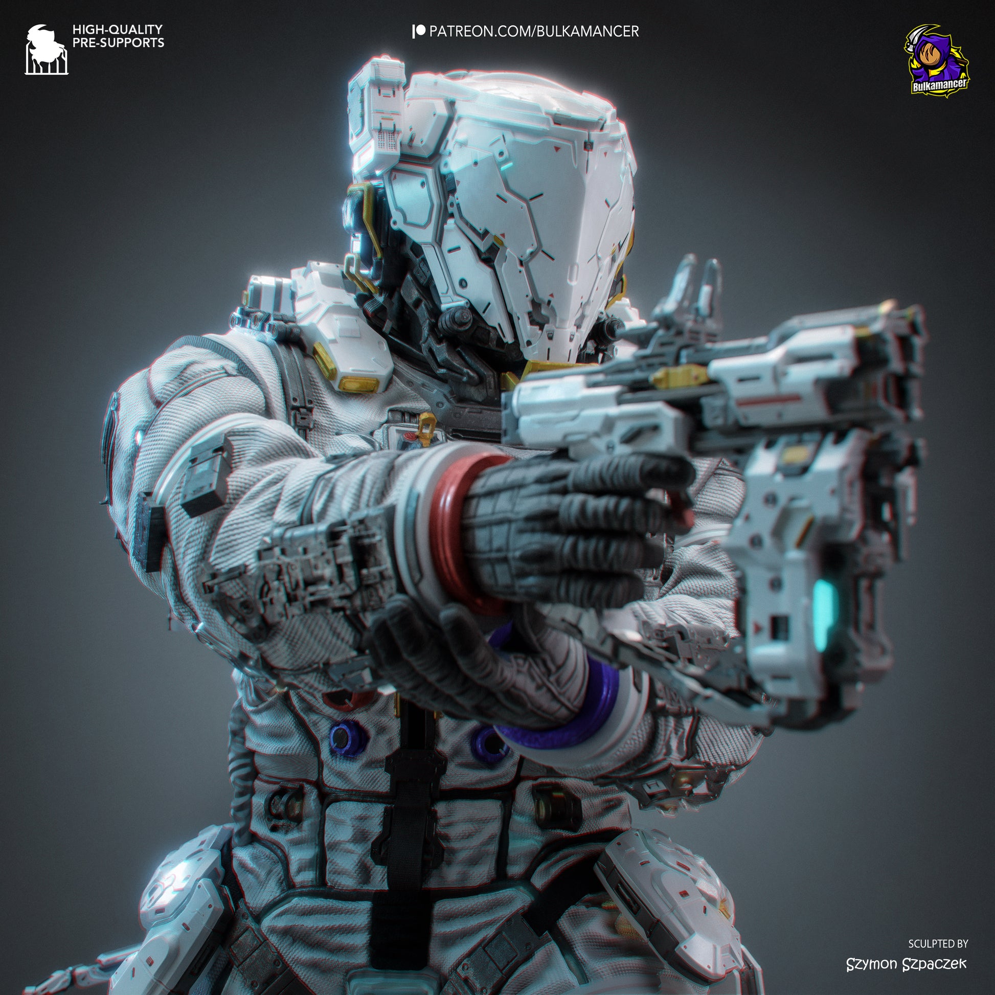 Hugh from Pragmata by Bulkamancer | High Quality Resin Print | Painted Commissions available! - Sephiknot
