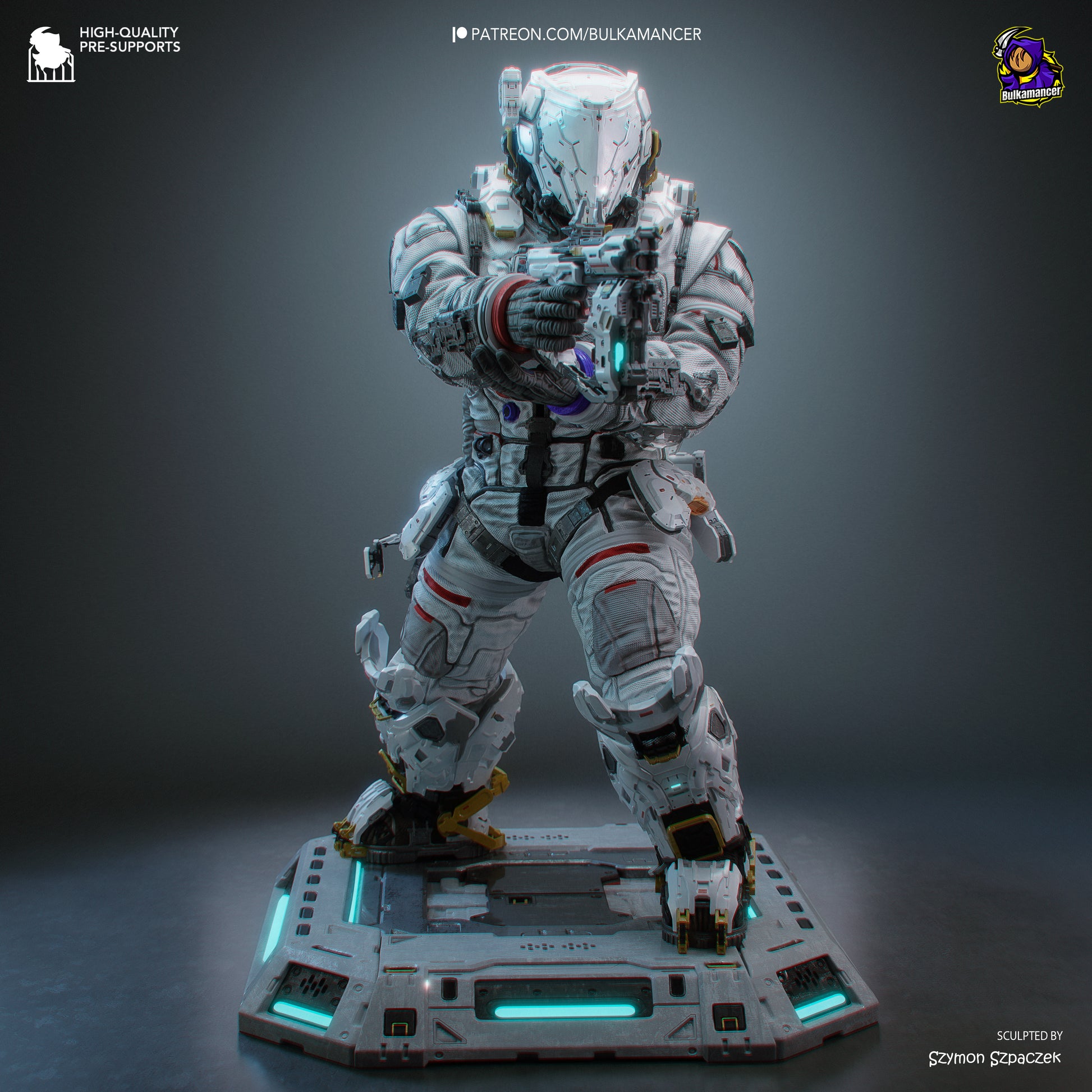 Hugh from Pragmata by Bulkamancer | High Quality Resin Print | Painted Commissions available! - Sephiknot