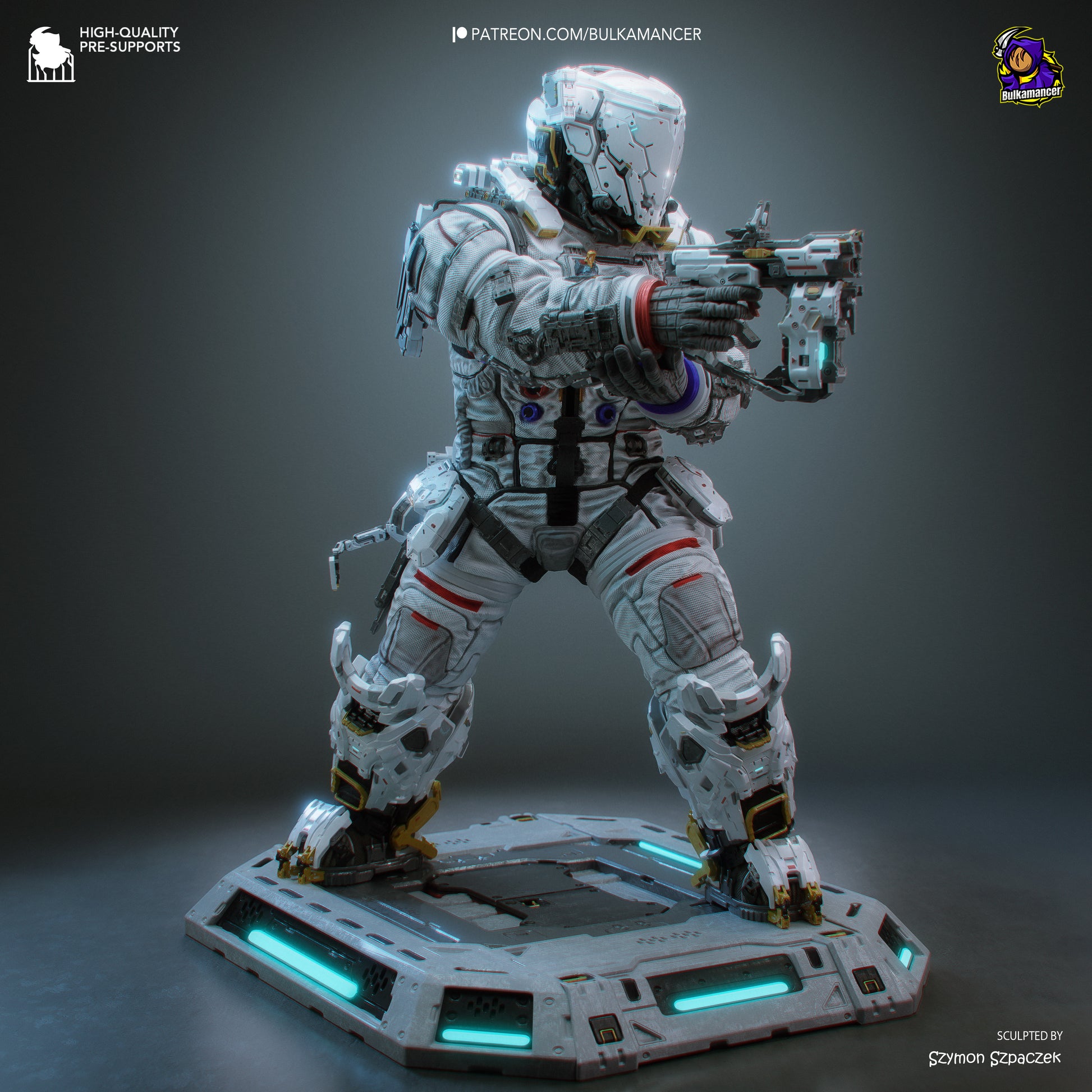 Hugh from Pragmata by Bulkamancer | High Quality Resin Print | Painted Commissions available! - Sephiknot