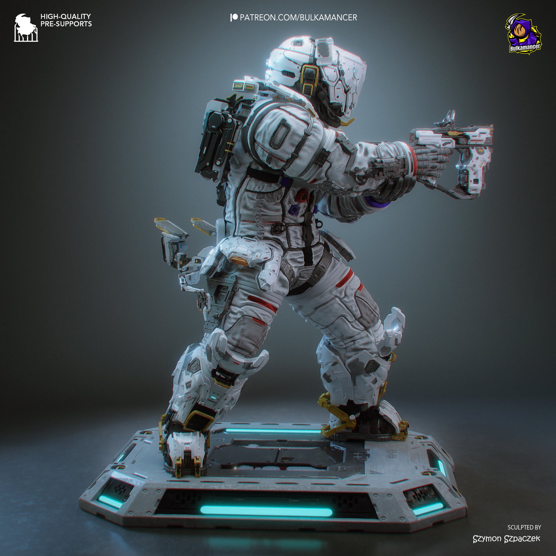 Hugh from Pragmata by Bulkamancer | High Quality Resin Print | Painted Commissions available! - Sephiknot