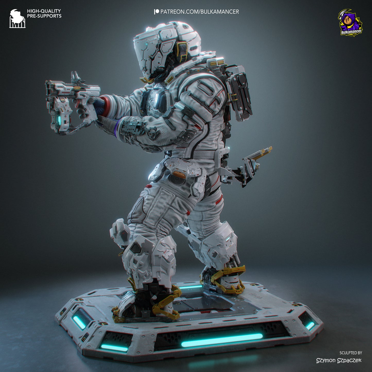 Hugh from Pragmata by Bulkamancer | High Quality Resin Print | Painted Commissions available! - Sephiknot