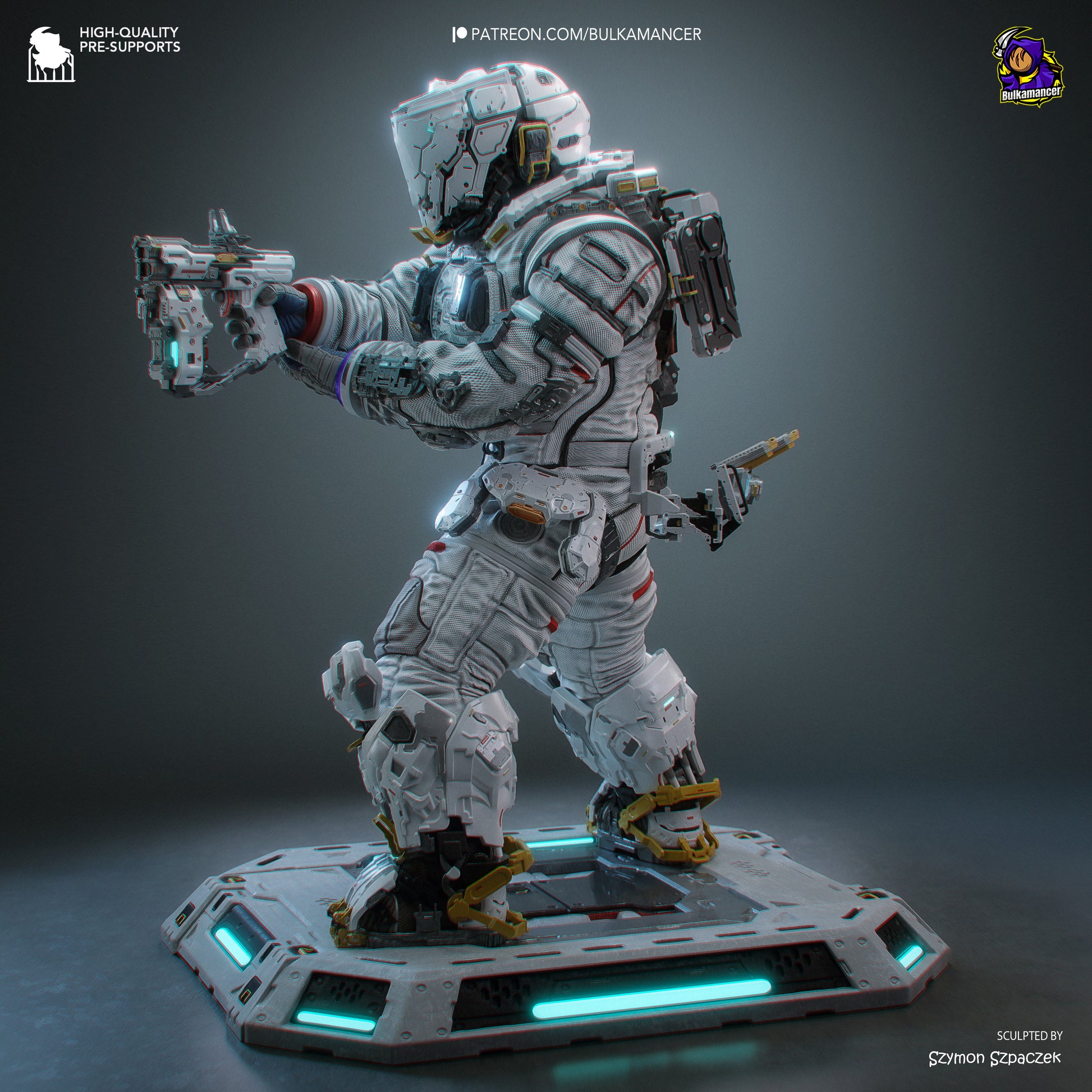 Hugh from Pragmata by Bulkamancer | High Quality Resin Print | Painted Commissions available! - Sephiknot