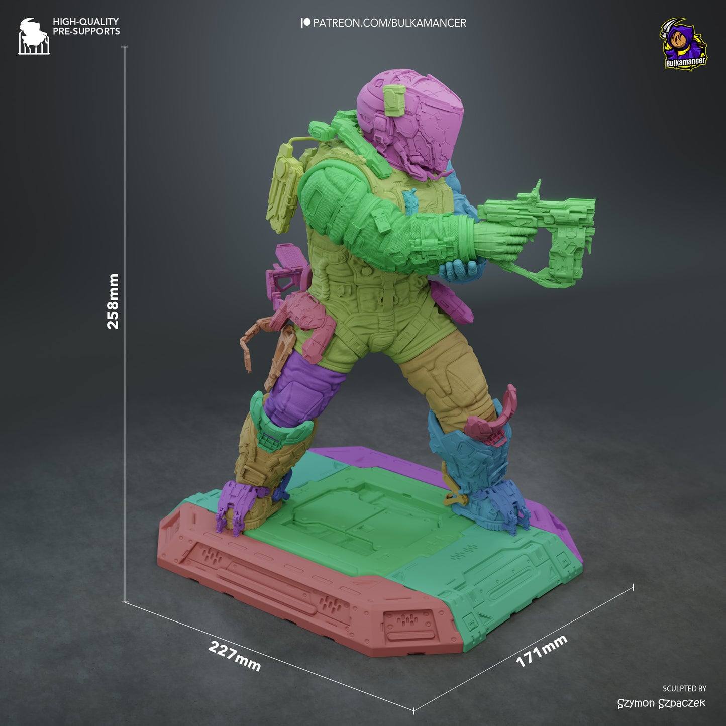 Hugh from Pragmata by Bulkamancer | High Quality Resin Print | Painted Commissions available! - Sephiknot