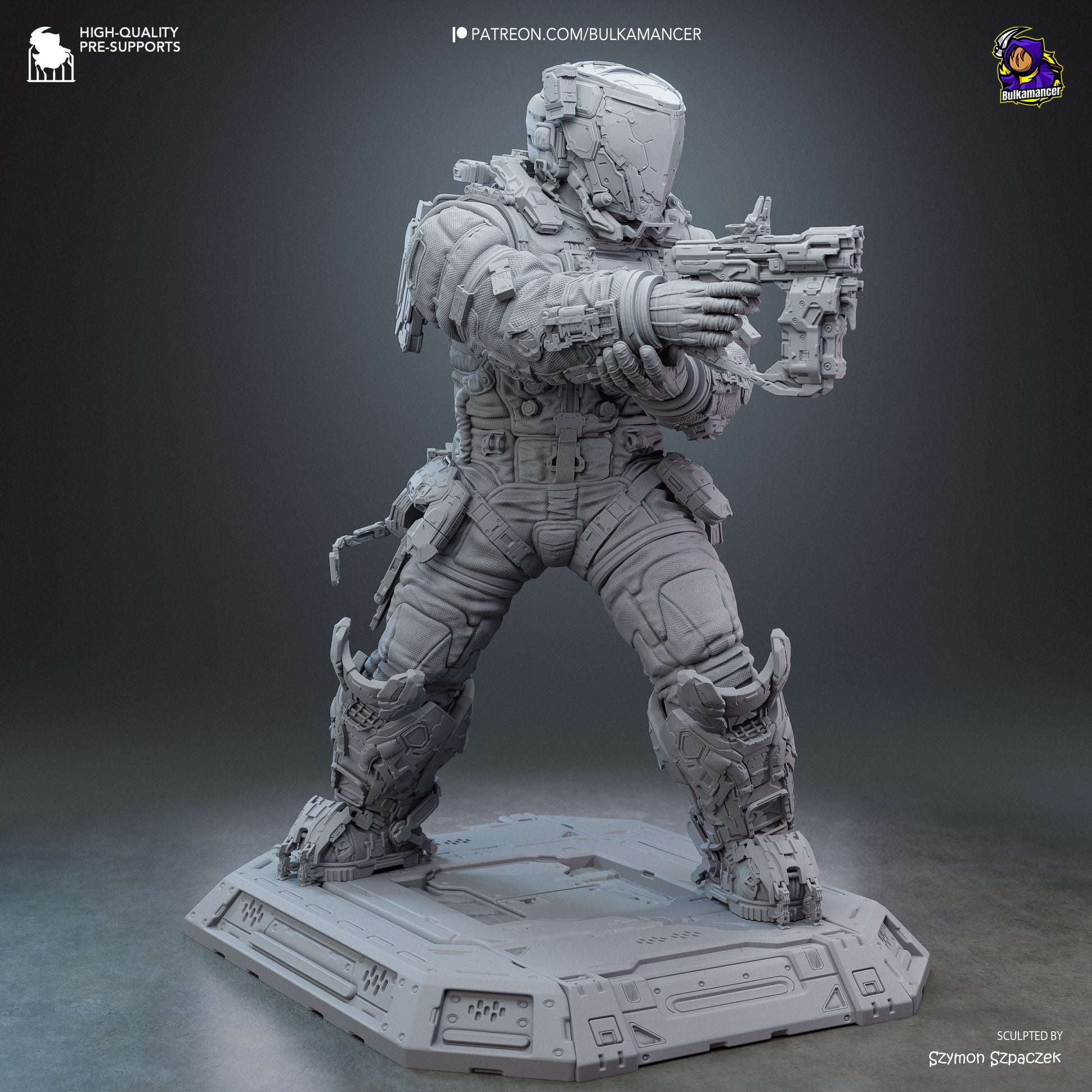 Hugh from Pragmata by Bulkamancer | High Quality Resin Print | Painted Commissions available! - Sephiknot