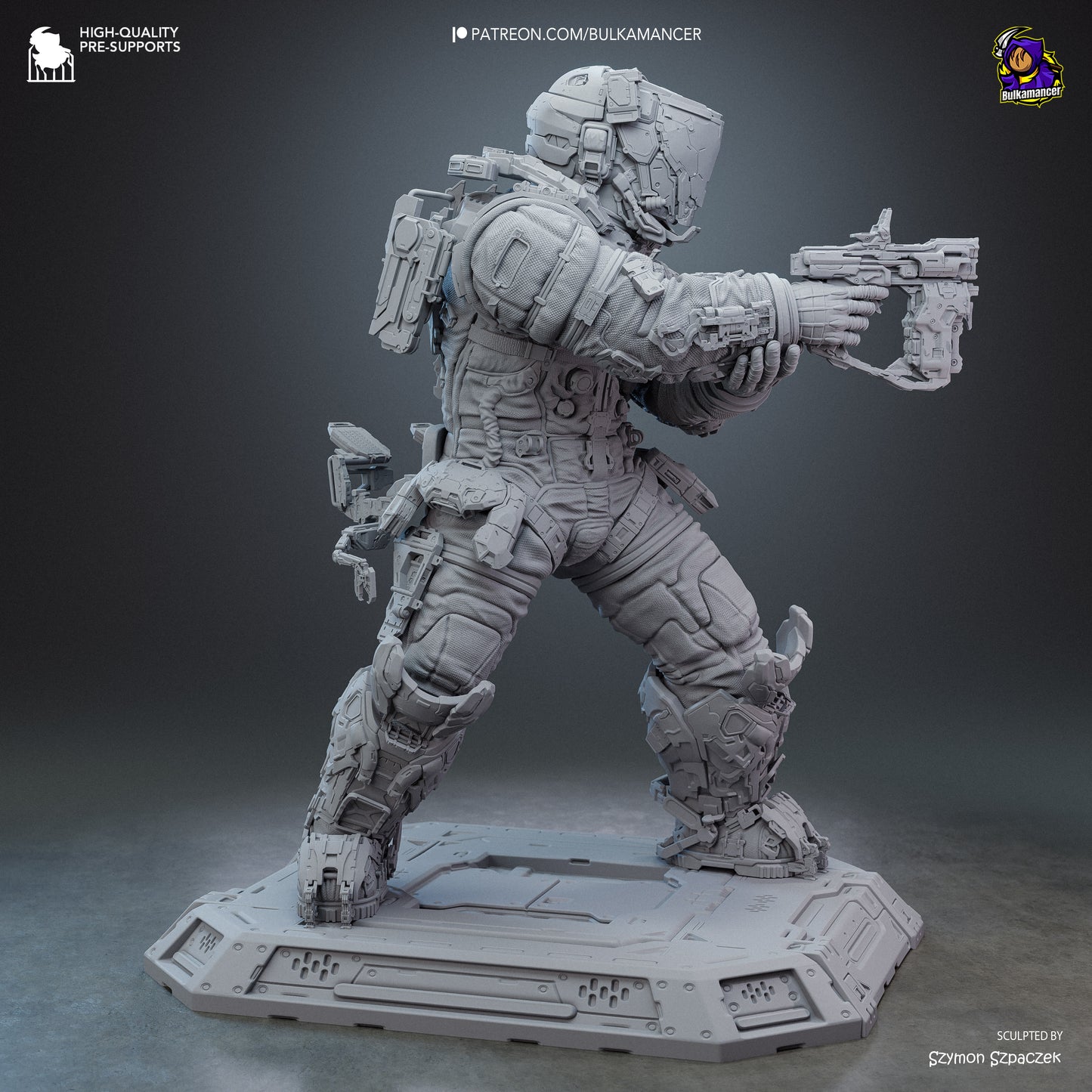 Hugh from Pragmata by Bulkamancer | High Quality Resin Print | Painted Commissions available! - Sephiknot