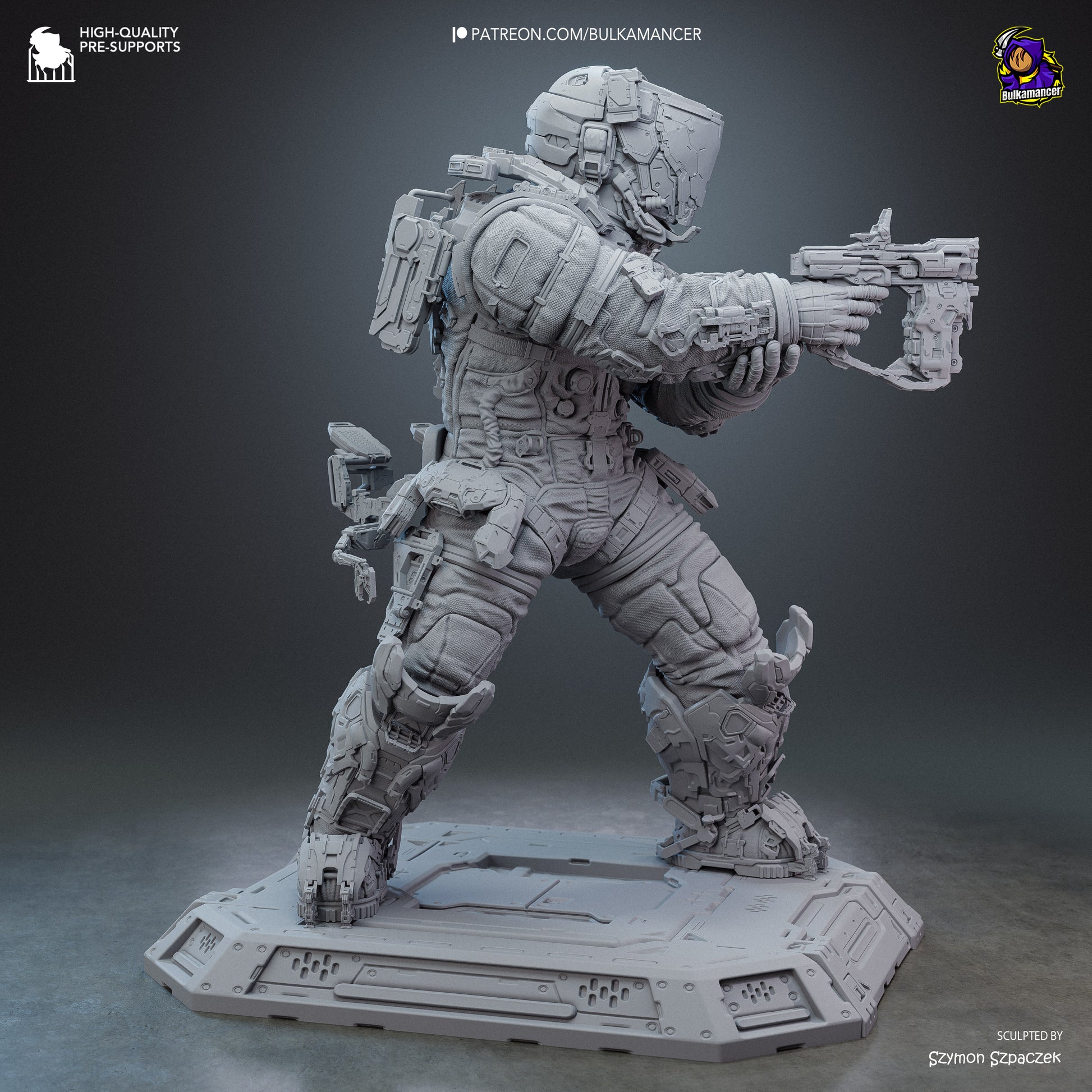 Hugh from Pragmata by Bulkamancer | High Quality Resin Print | Painted Commissions available! - Sephiknot