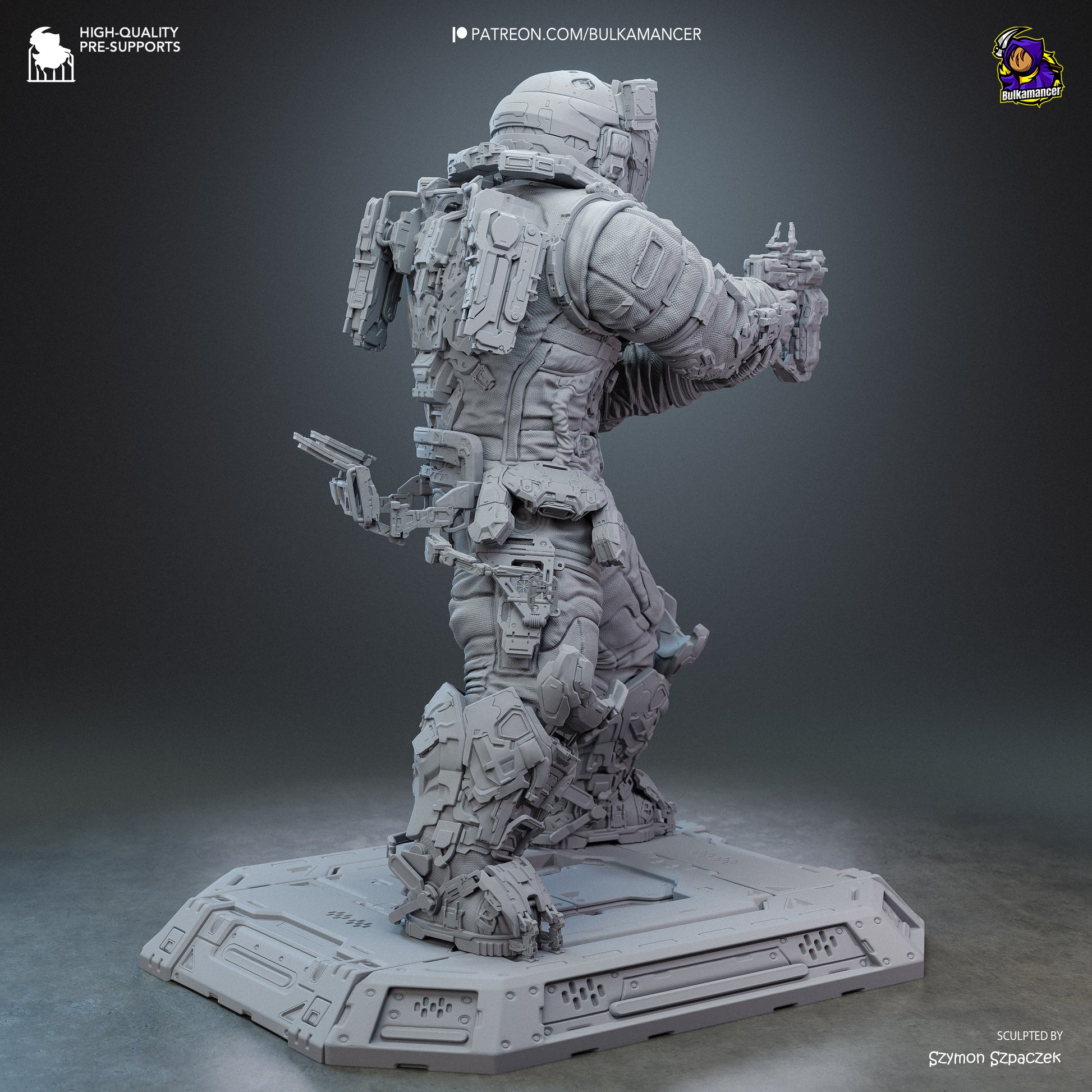 Hugh from Pragmata by Bulkamancer | High Quality Resin Print | Painted Commissions available! - Sephiknot