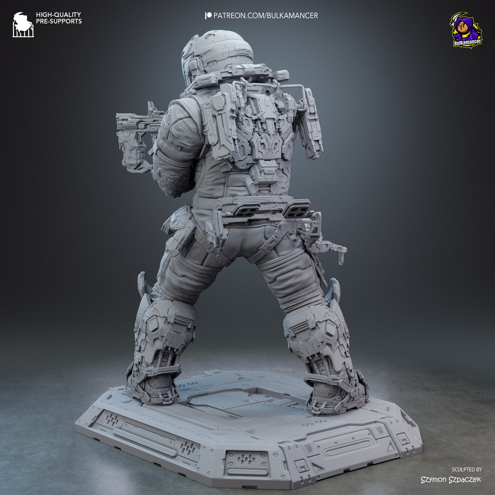 Hugh from Pragmata by Bulkamancer | High Quality Resin Print | Painted Commissions available! - Sephiknot