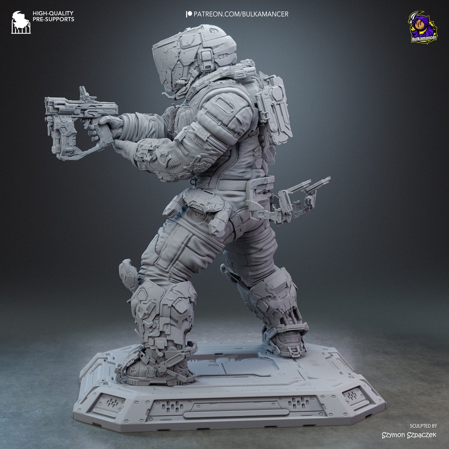 Hugh from Pragmata by Bulkamancer | High Quality Resin Print | Painted Commissions available! - Sephiknot
