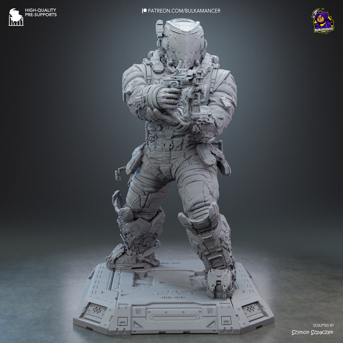 Hugh from Pragmata by Bulkamancer | High Quality Resin Print | Painted Commissions available! - Sephiknot