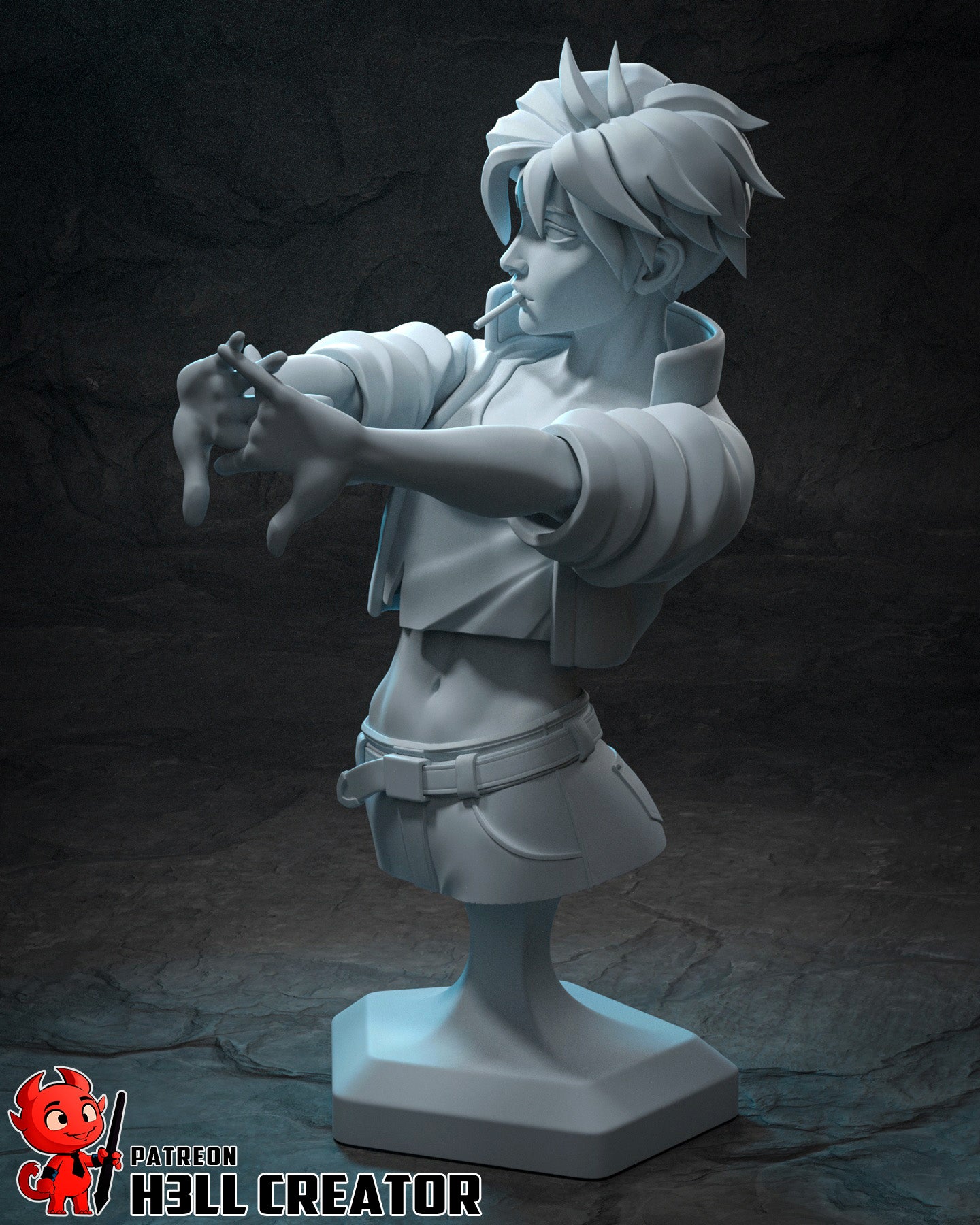 Invisigal from Dispatch by h3ll creator | High Quality Resin Print | Painted Commissions available!