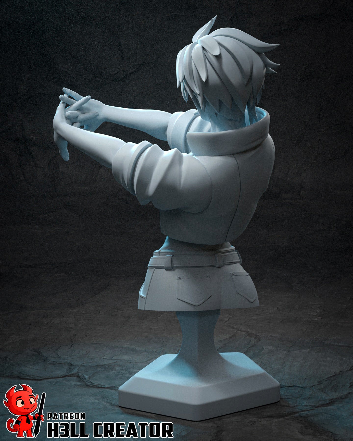 Invisigal from Dispatch by h3ll creator | High Quality Resin Print | Painted Commissions available!