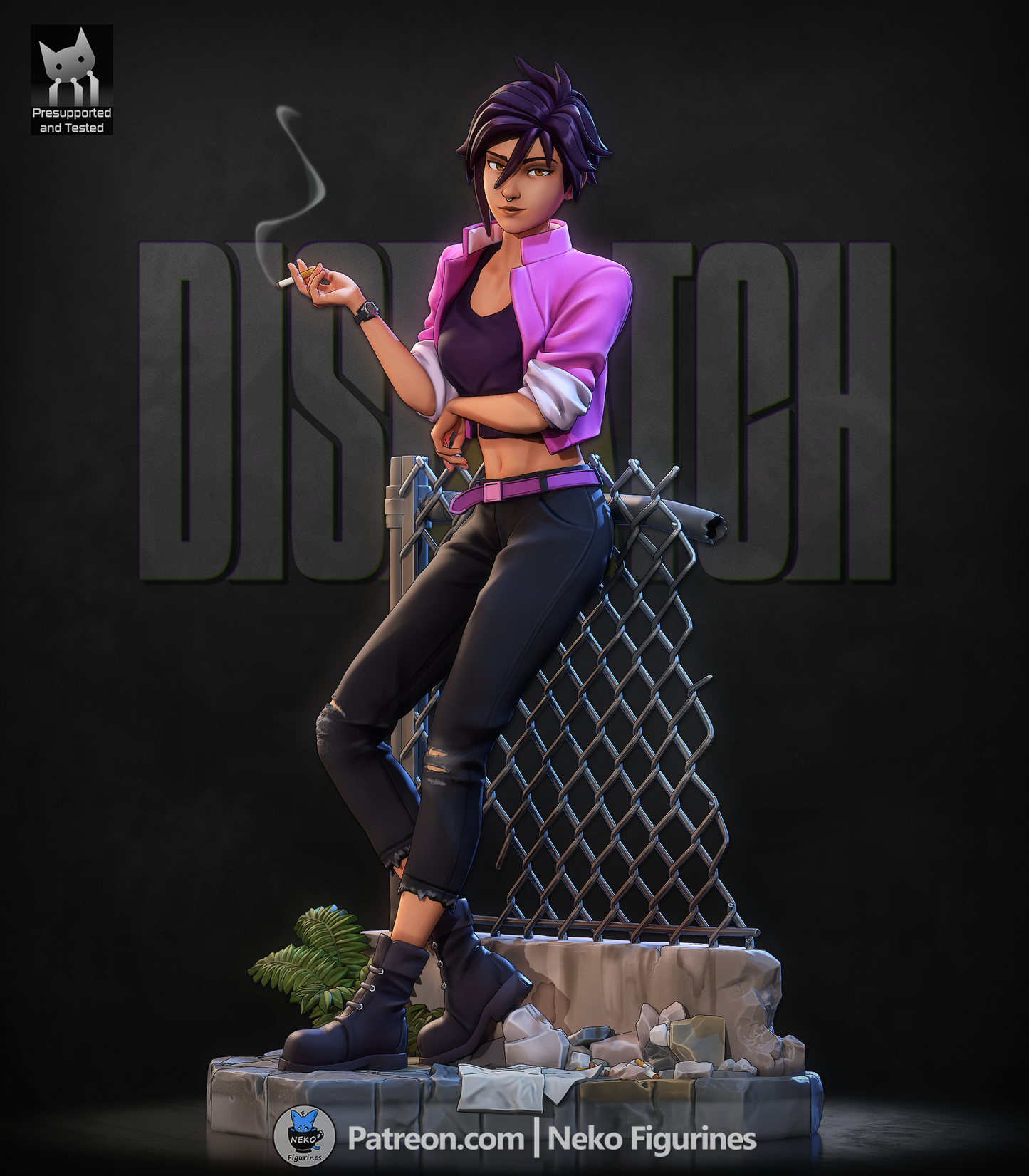 Invisigal from Dispatch by Neko Figurines | High Quality Resin Print | Painted Commissions available!
