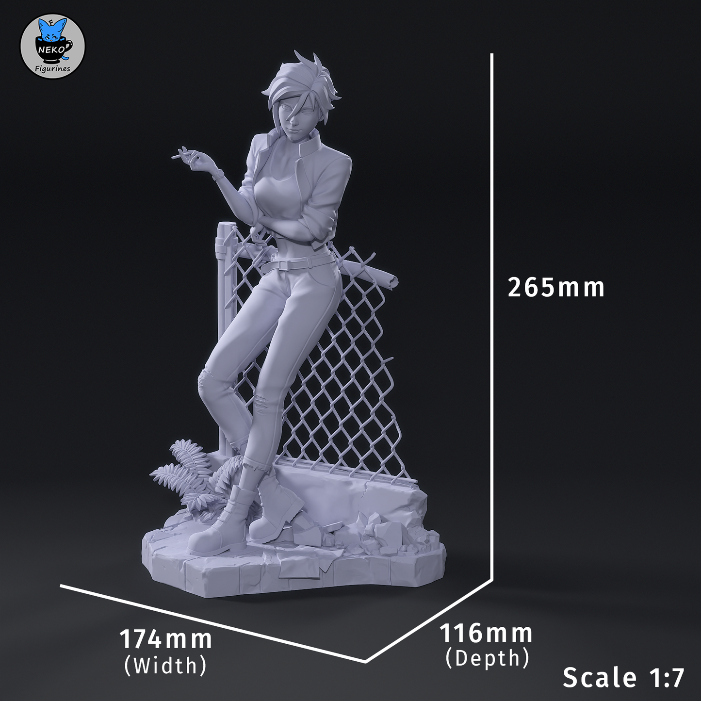 Invisigal from Dispatch by Neko Figurines | High Quality Resin Print | Painted Commissions available!