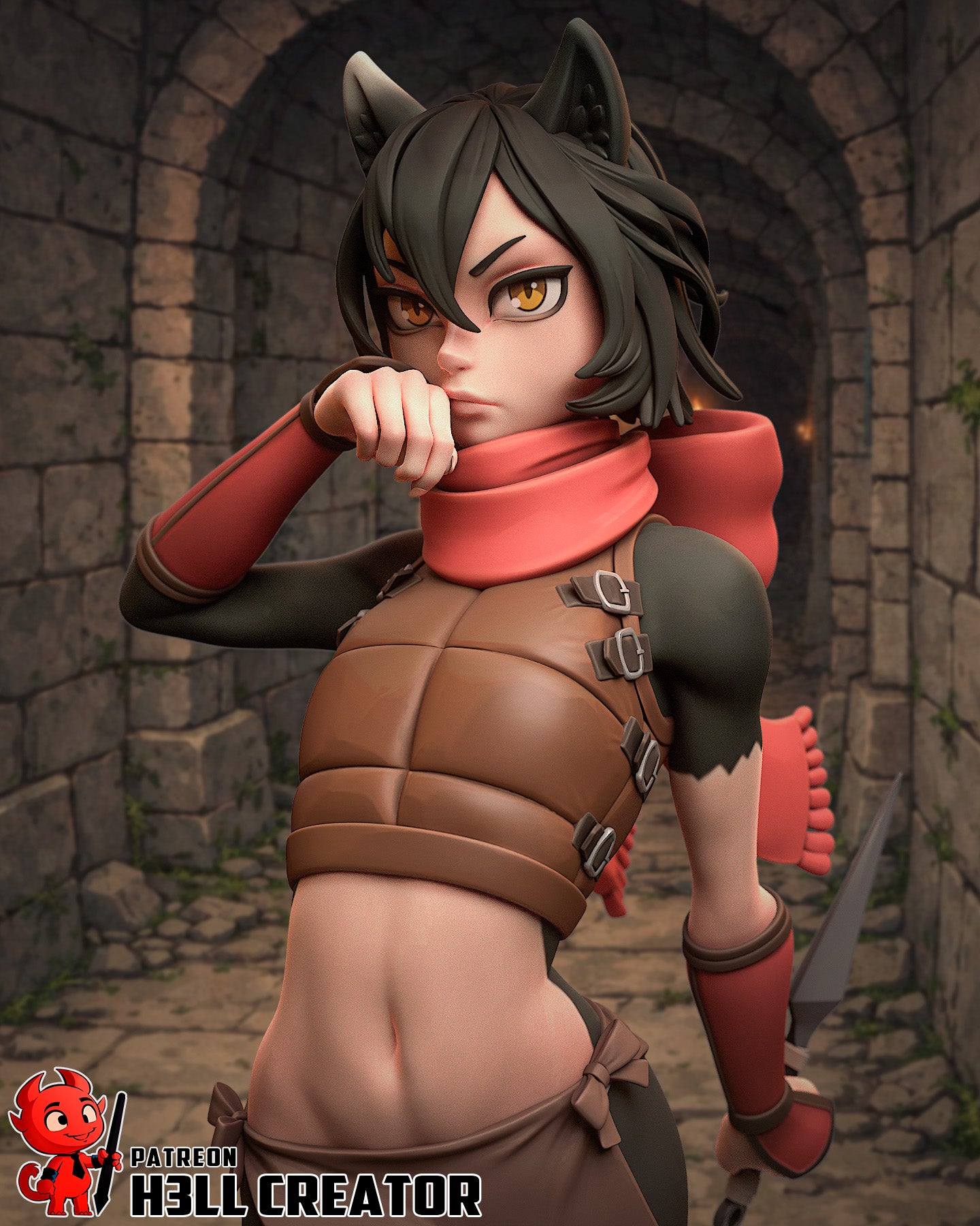 Izutsumi Garage Kit | Fanmade Model by h3llCreator | Delicious in Dungeon | 3D Printed - Sephiknot