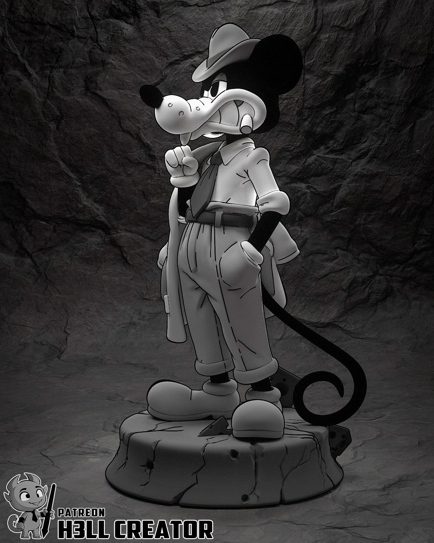Jack from Mouse PI by h3ll creator | High Quality Resin Print | Painted Commissions available! - Sephiknot