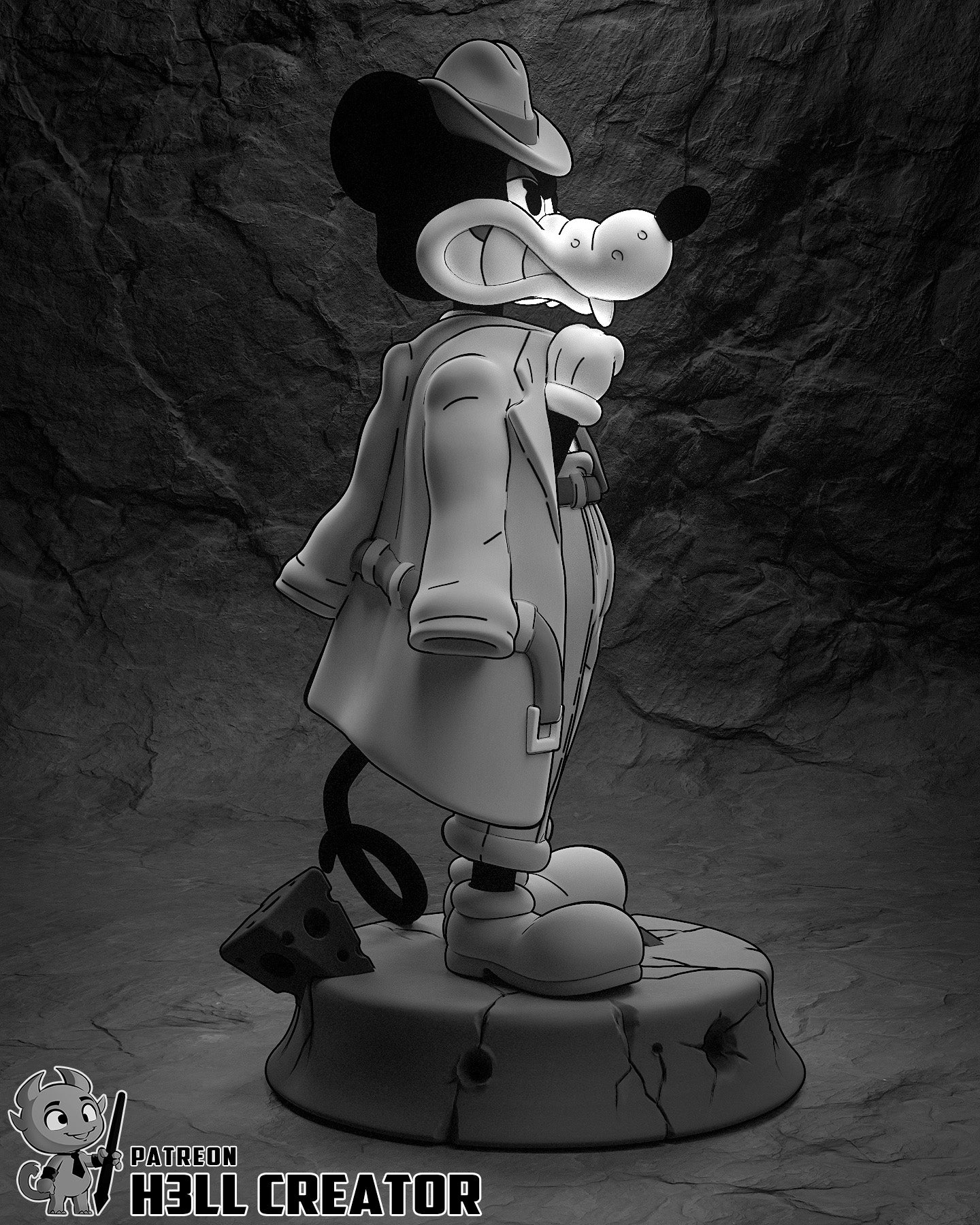 Jack from Mouse PI by h3ll creator | High Quality Resin Print | Painted Commissions available! - Sephiknot