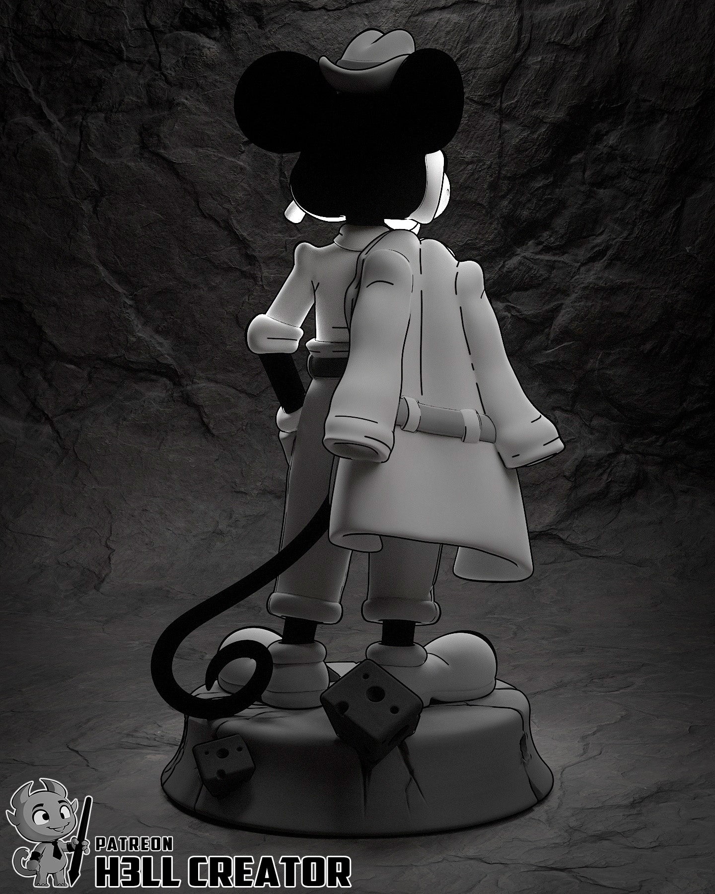 Jack from Mouse PI by h3ll creator | High Quality Resin Print | Painted Commissions available! - Sephiknot