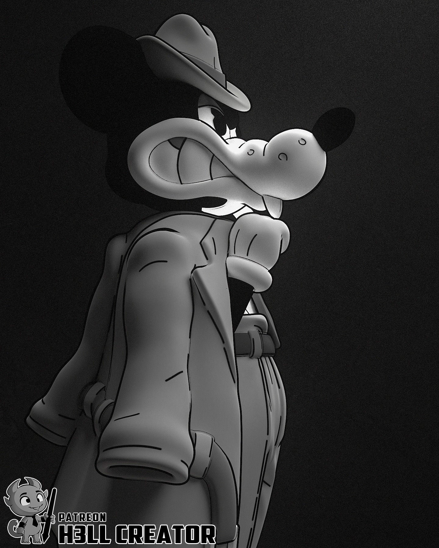 Jack from Mouse PI by h3ll creator | High Quality Resin Print | Painted Commissions available! - Sephiknot