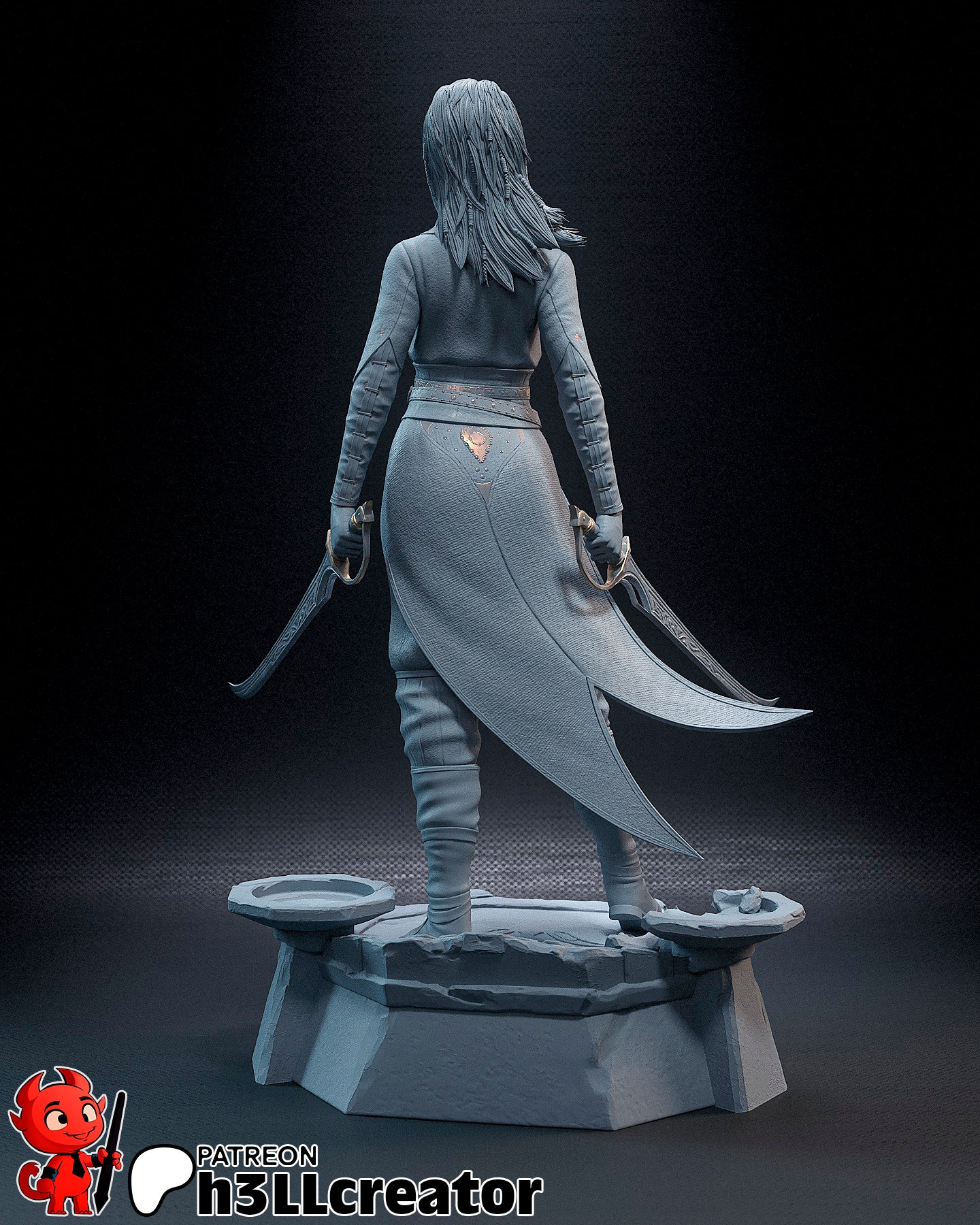 Jaheira Garage Kit | Fanmade Model by h3llCreator | Baldurs Gate | 3D Printed - Sephiknot