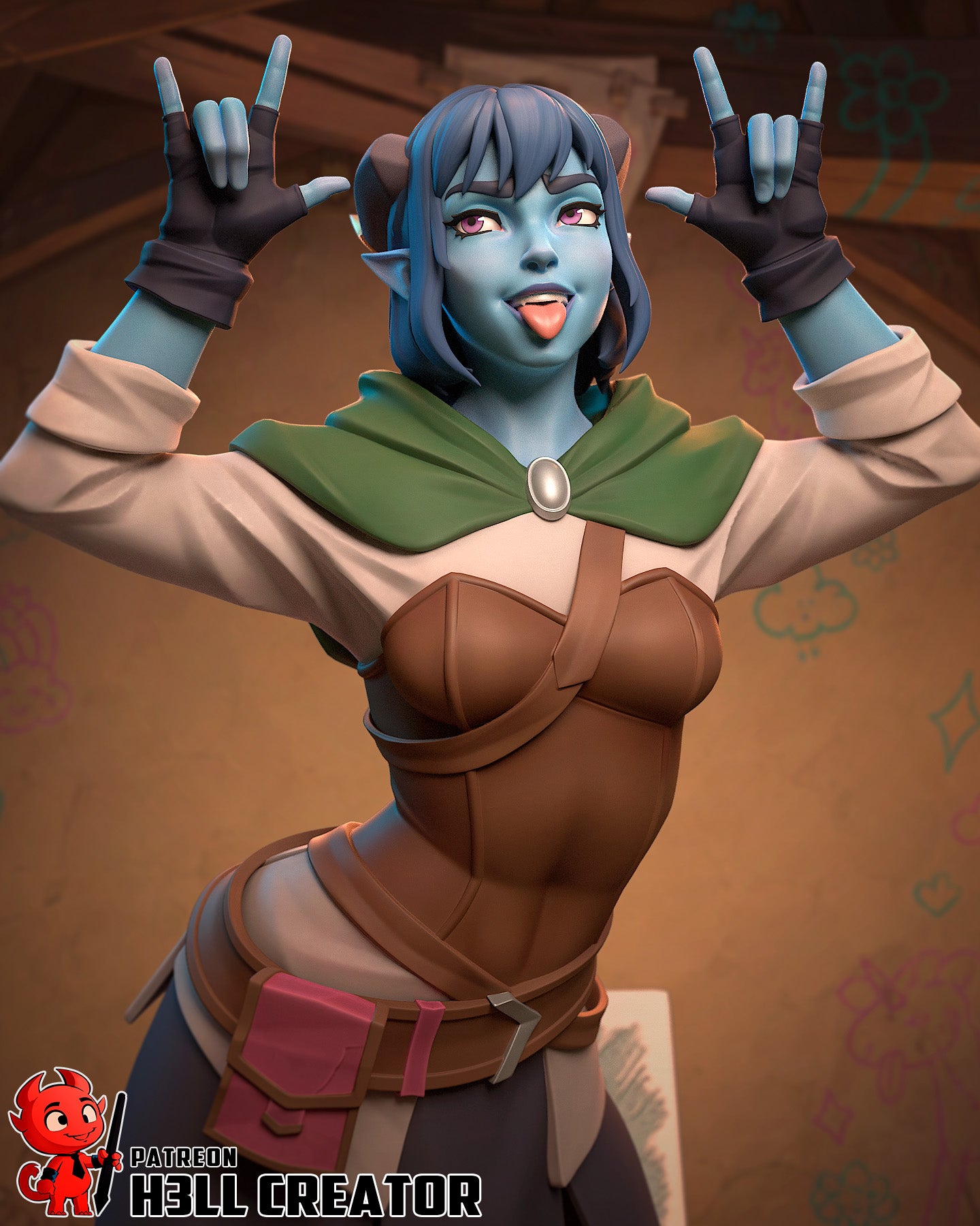 Jester from The Mighty Nein by h3ll creator | High Quality Resin Print | Painted Commissions available! - Sephiknot