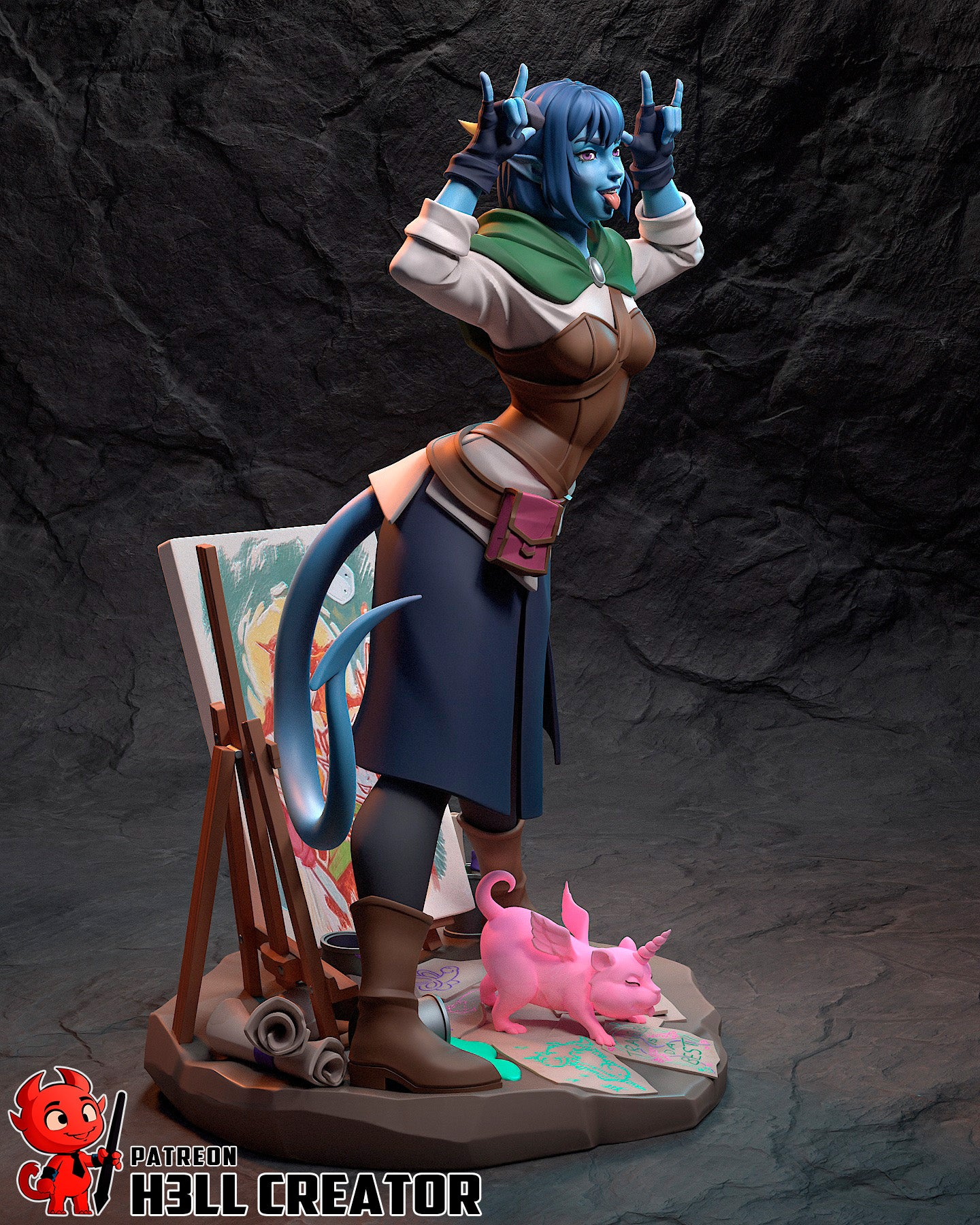 Jester from The Mighty Nein by h3ll creator | High Quality Resin Print | Painted Commissions available! - Sephiknot