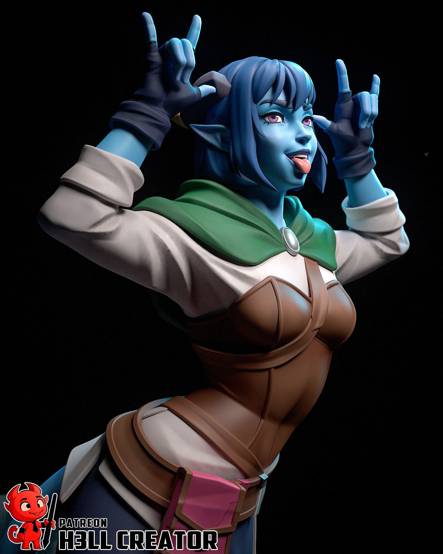 Jester from The Mighty Nein by h3ll creator | High Quality Resin Print | Painted Commissions available! - Sephiknot